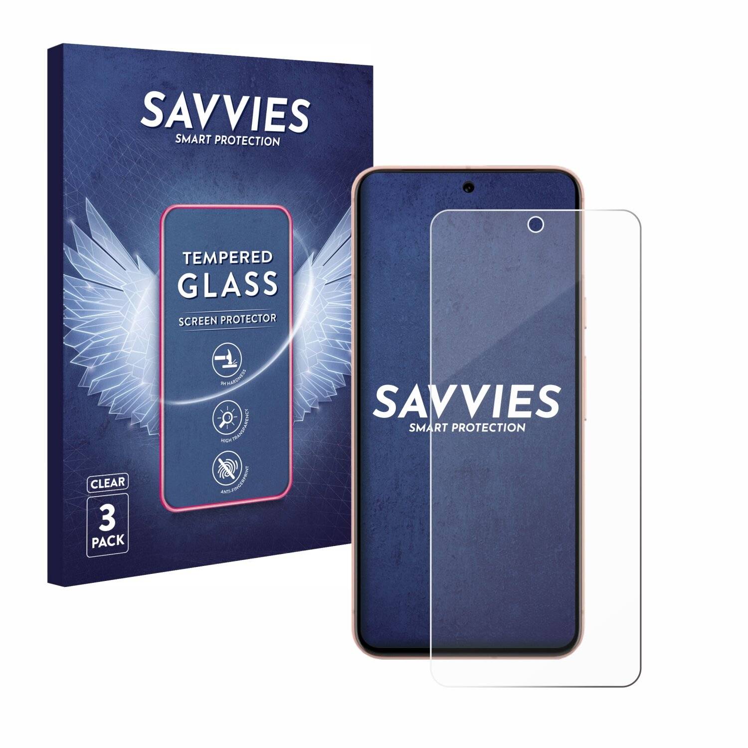 3x Savvies Clear Schutzglas für Google Pixel