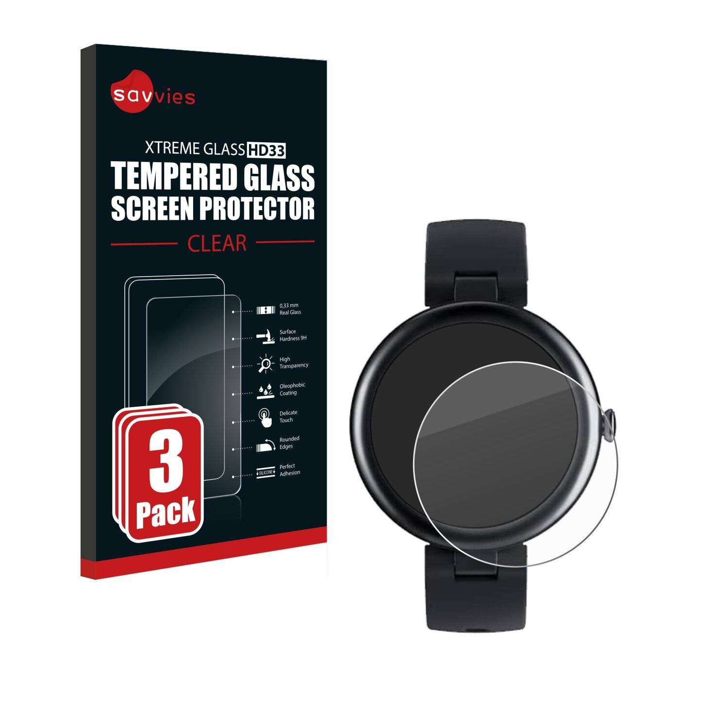 3x Savvies Clear Schutzglas für SHANG WING Lynn