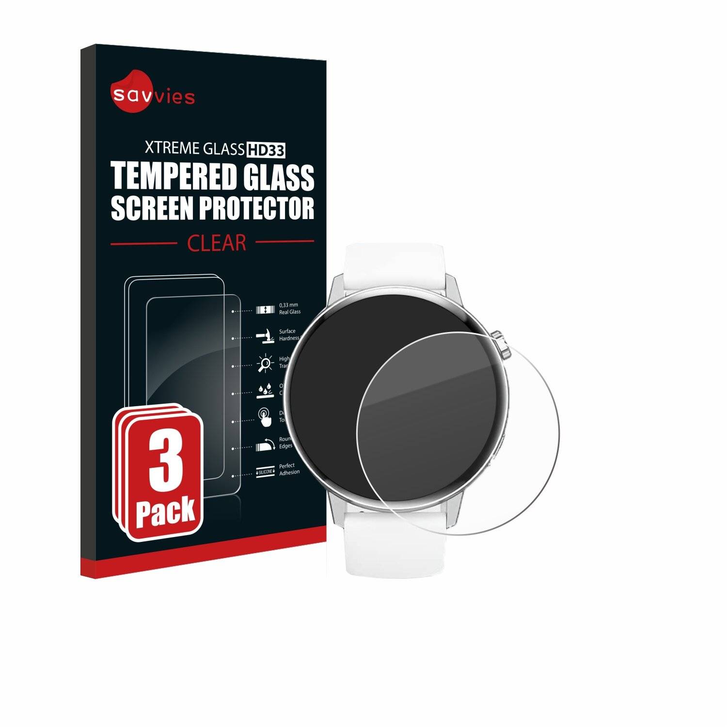 3x Savvies Clear Schutzglas für Swgota I39H