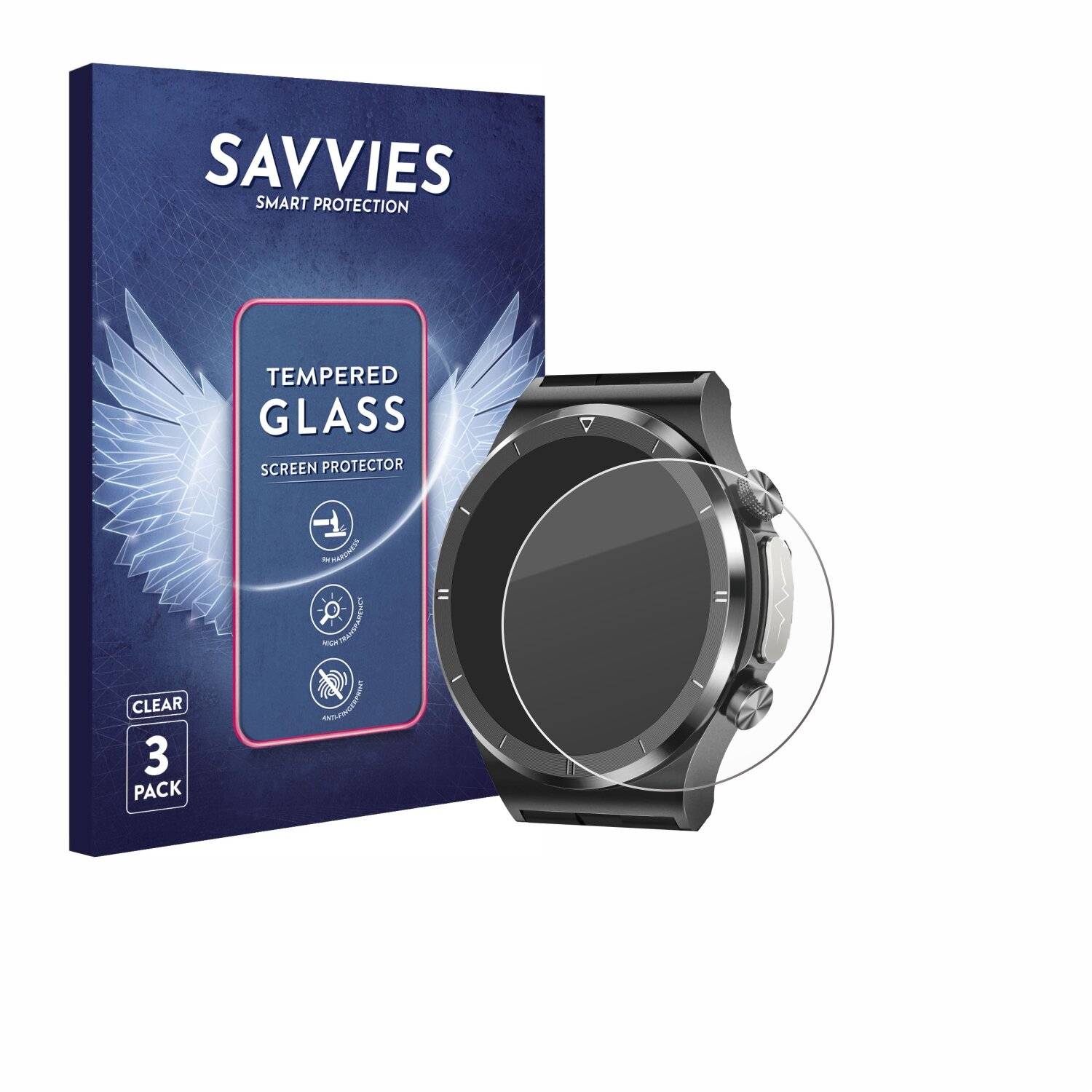 3x Savvies Clear Schutzglas für Hasakei T30