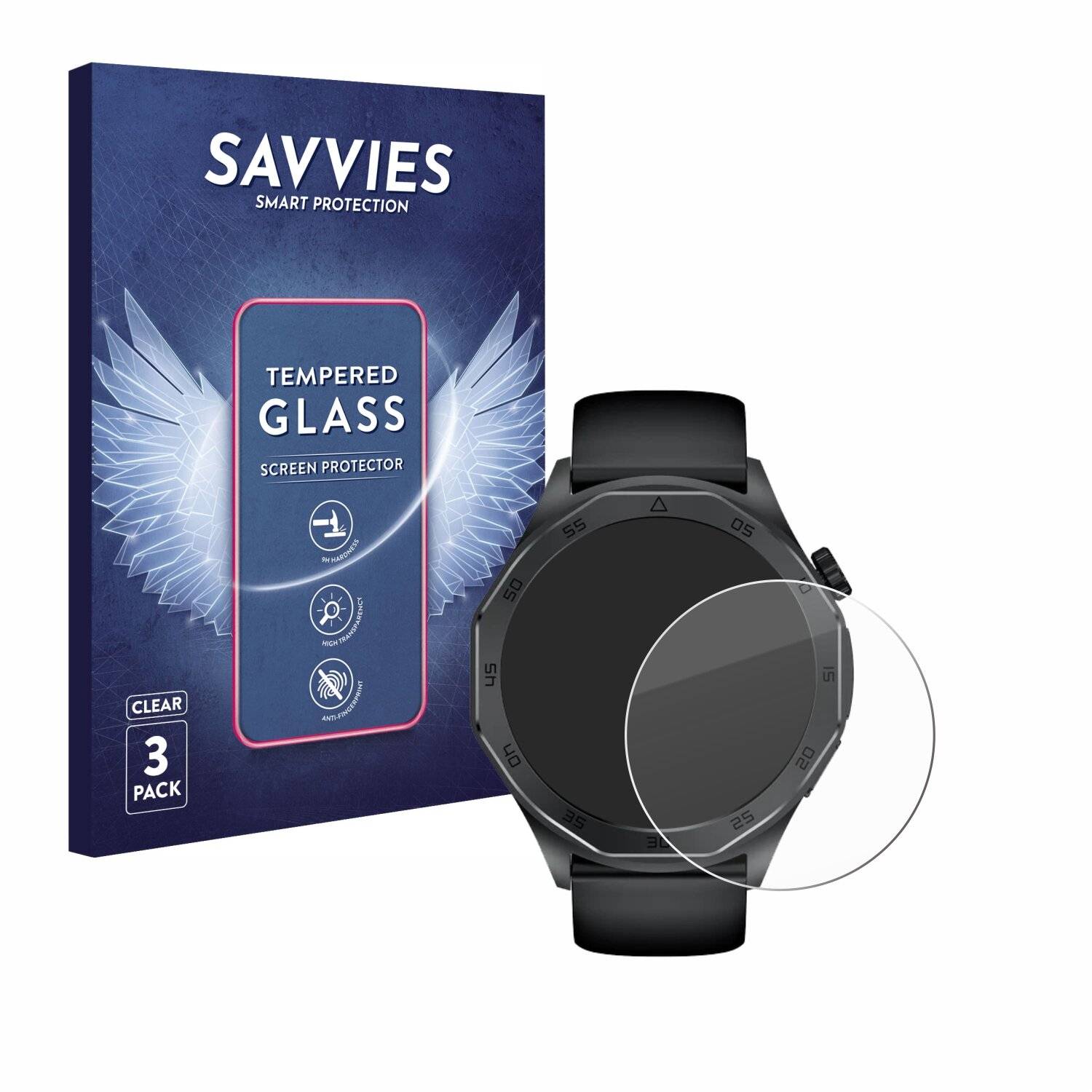 3x Savvies Clear Schutzglas für Kardena Care Pro 4