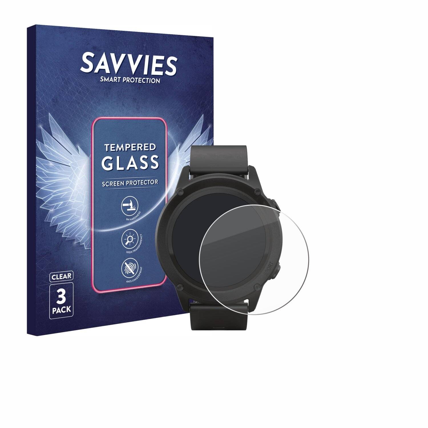 3x Savvies Clear Schutzglas für SilverCrest