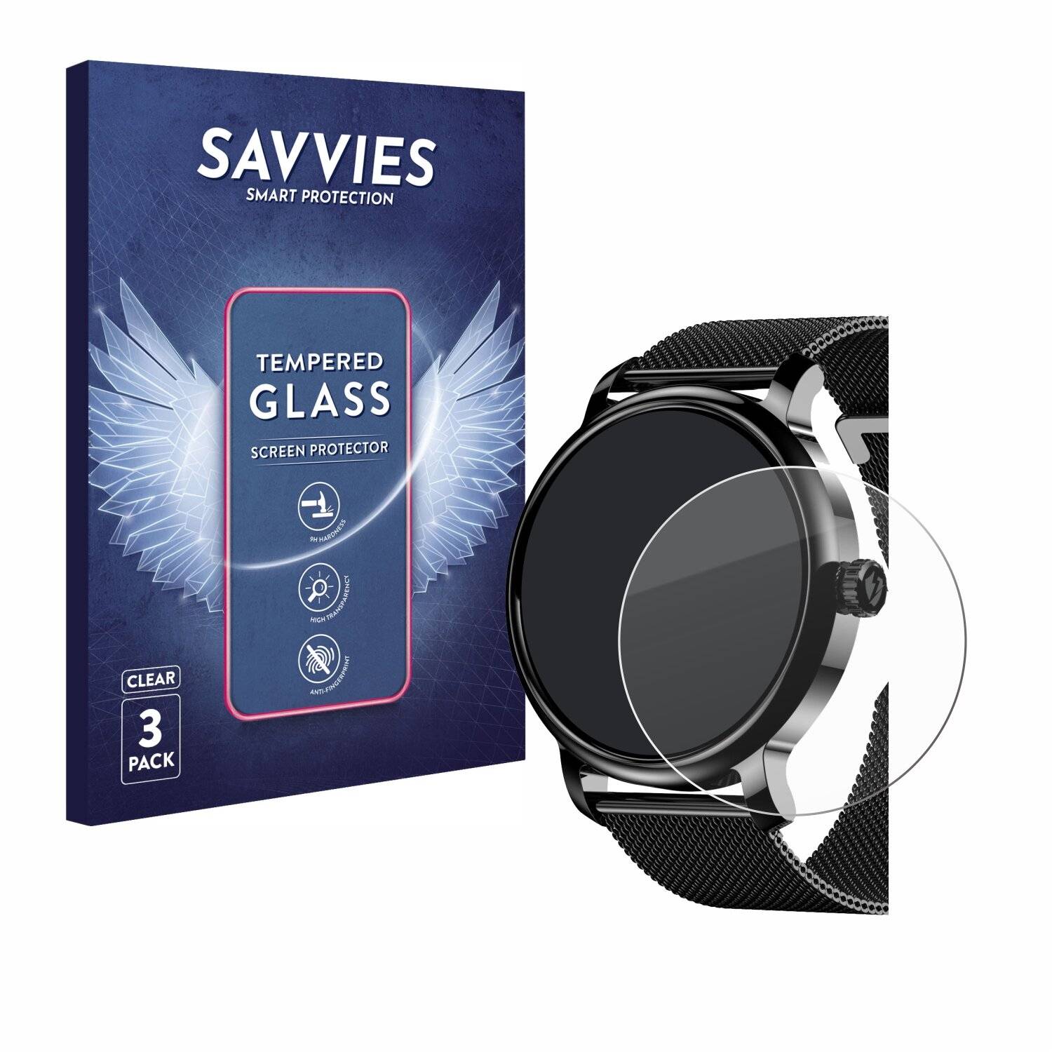 3x Savvies Clear Schutzglas für Lemfo LF35