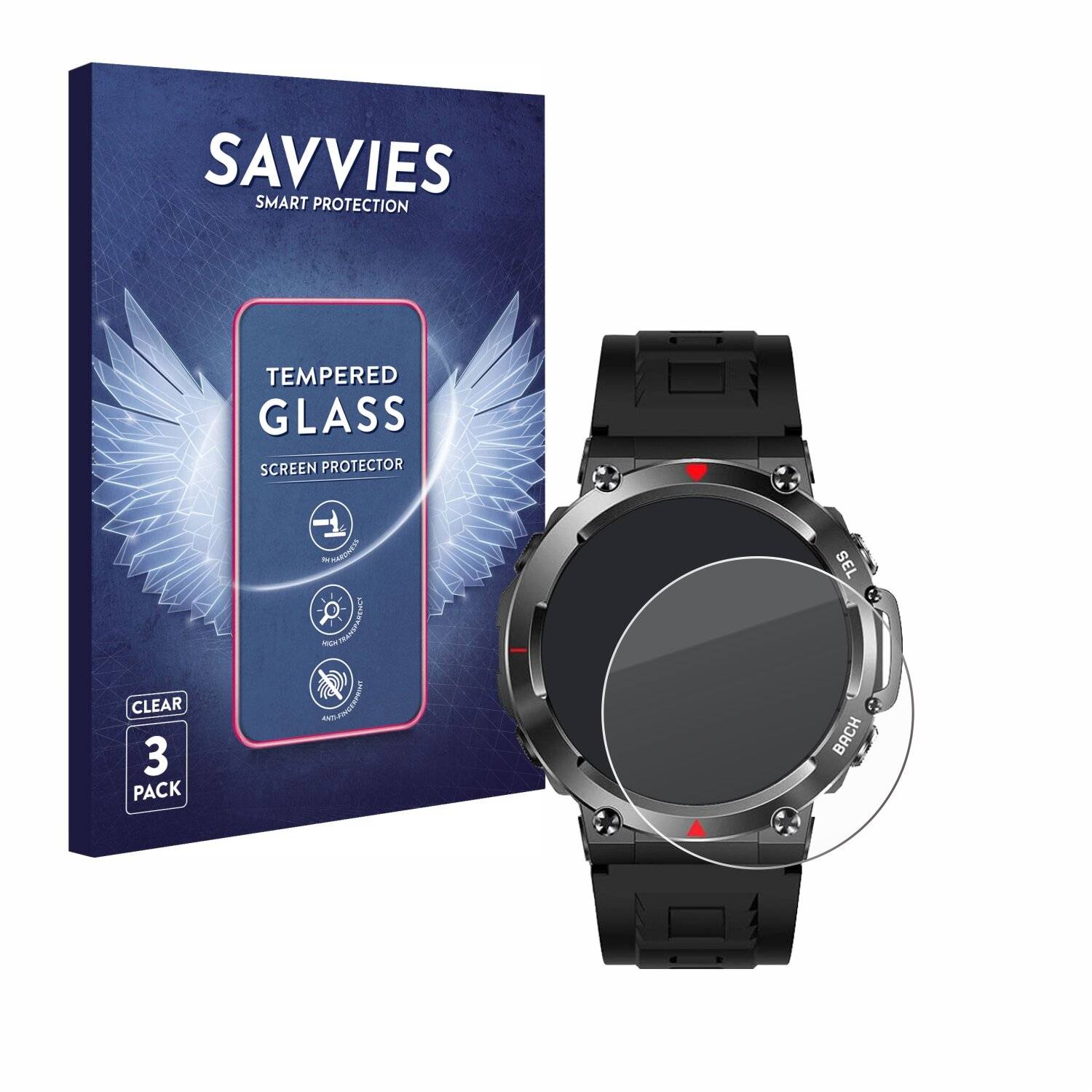 3x Savvies Clear Schutzglas für Imfrchcs X106