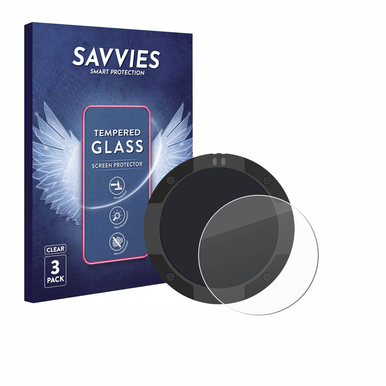 3x Savvies Clear Schutzglas für Beeline Moto