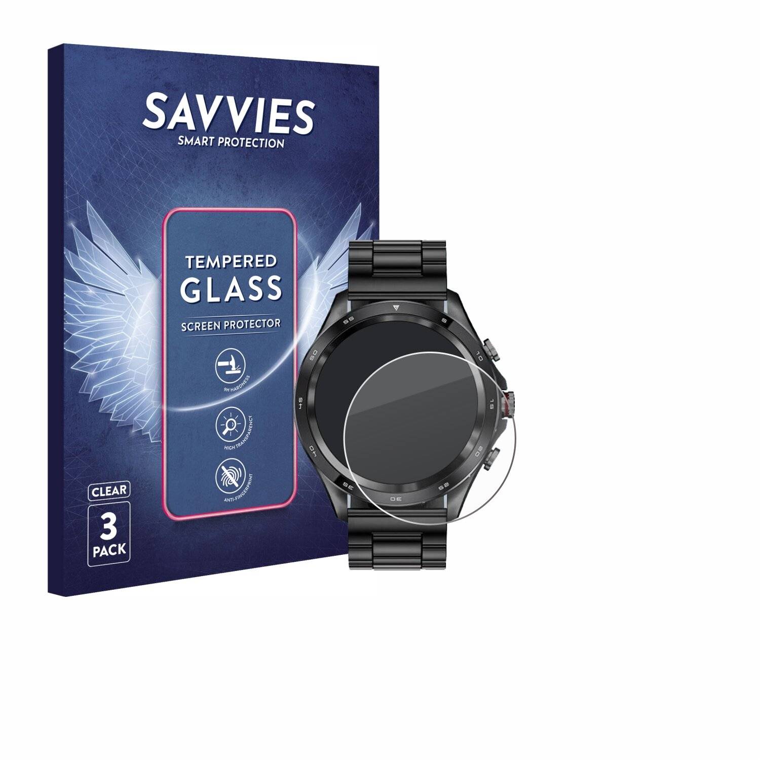 3x Savvies Clear Schutzglas für LIGE