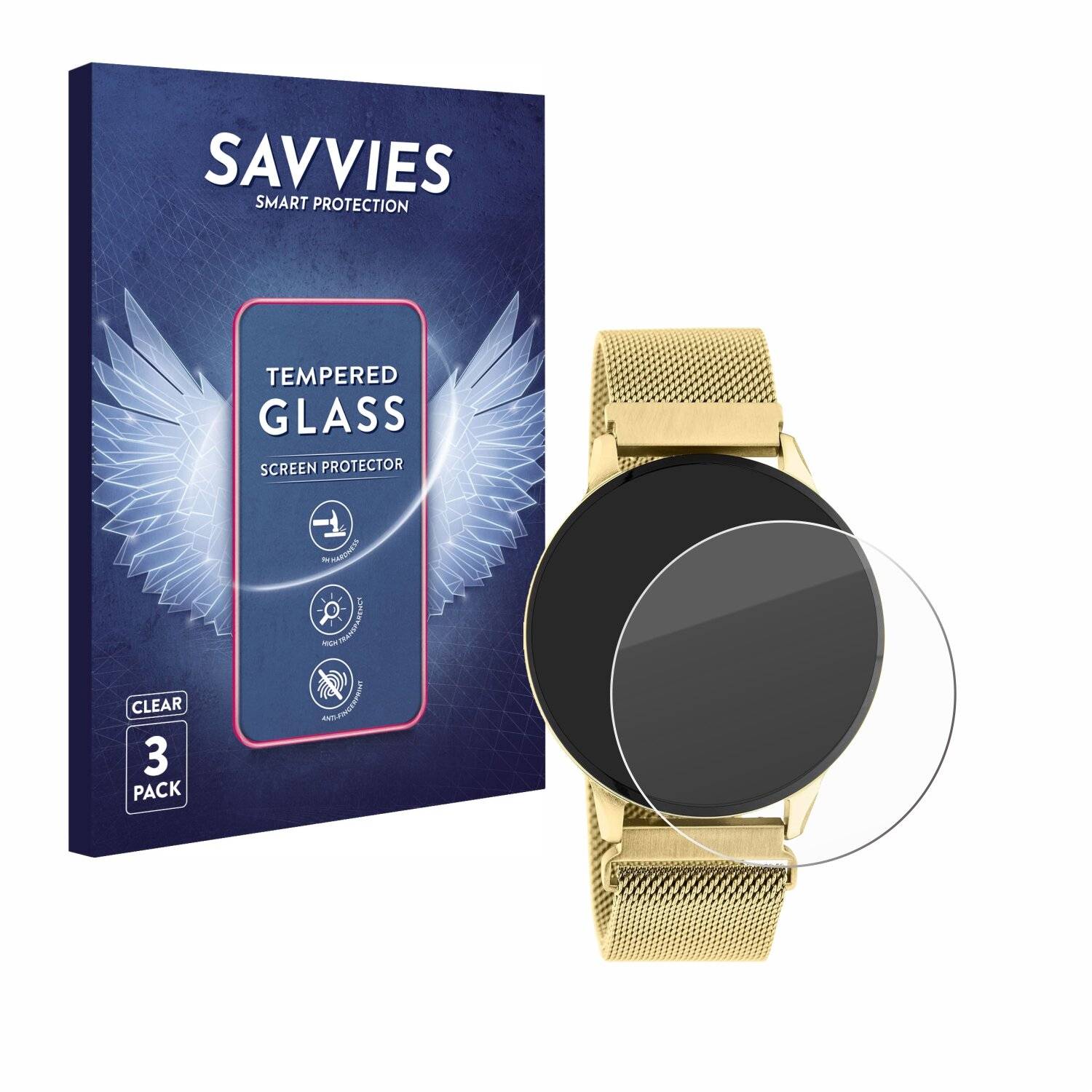 3x Savvies Clear Schutzglas für Oozoo
