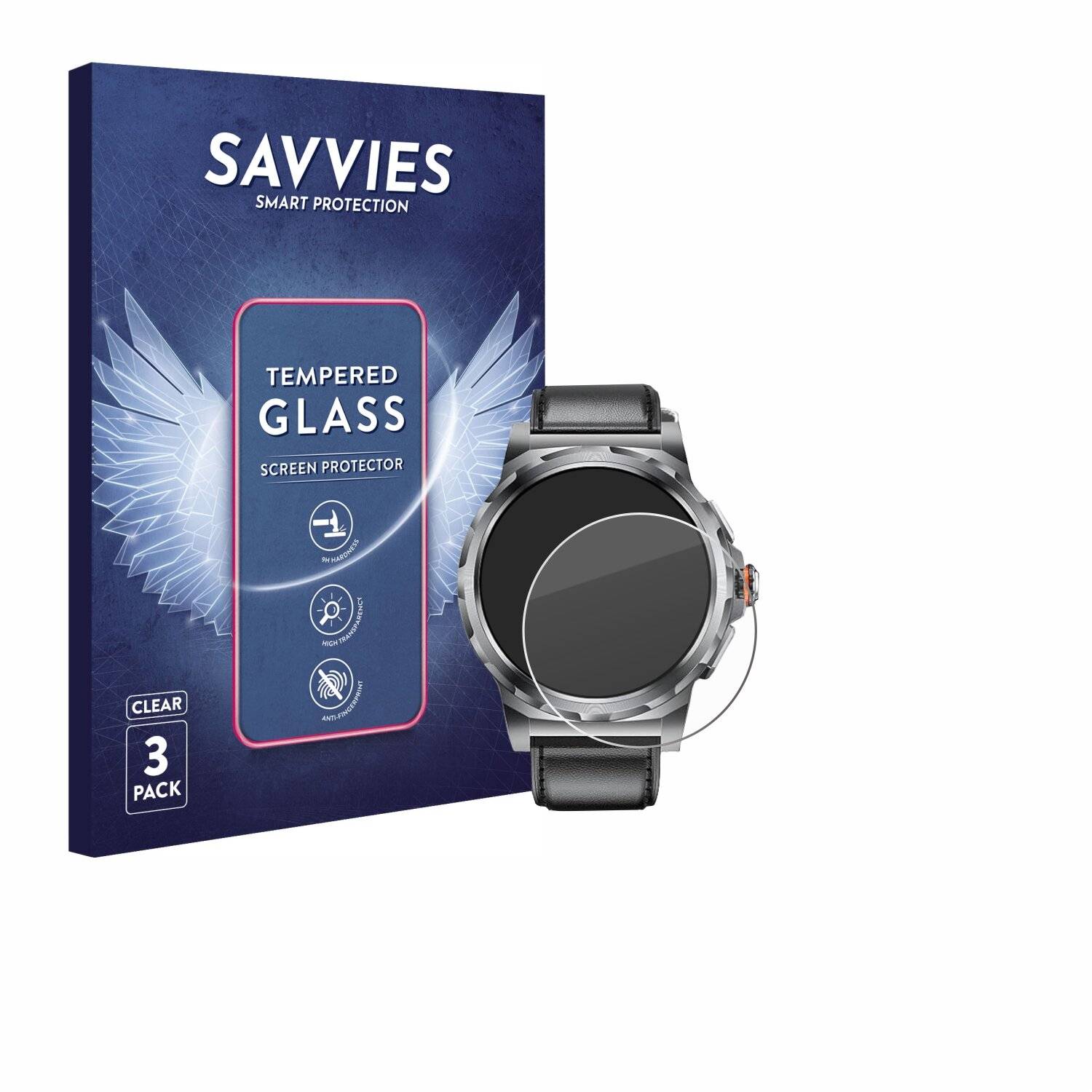 3x Savvies Clear Schutzglas für LIGE R