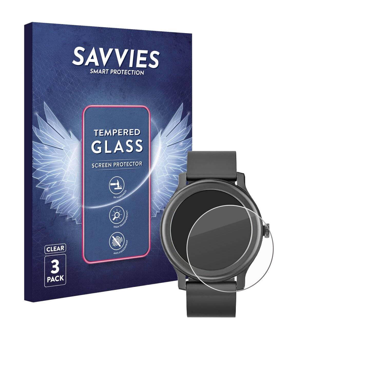 3x Savvies Clear Schutzglas für Pasonomi CT02