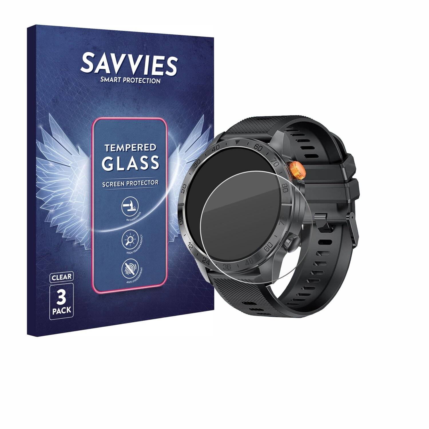 3x Savvies Clear Schutzglas für Loekneue YK57
