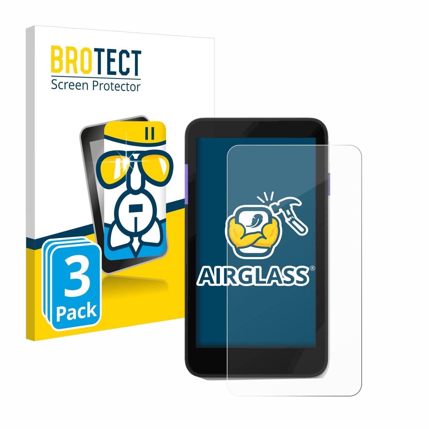3x BROTECT AirGlass Glas Panzer-Folie für Zettle Terminal (by Paypal) -