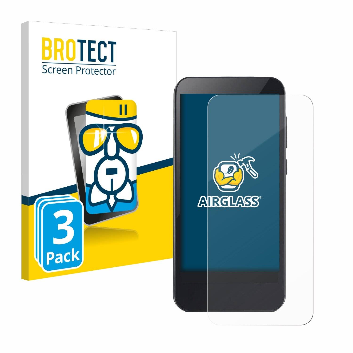3x BROTECT AirGlass Glas Panzer-Folie für Omnipod 5 -