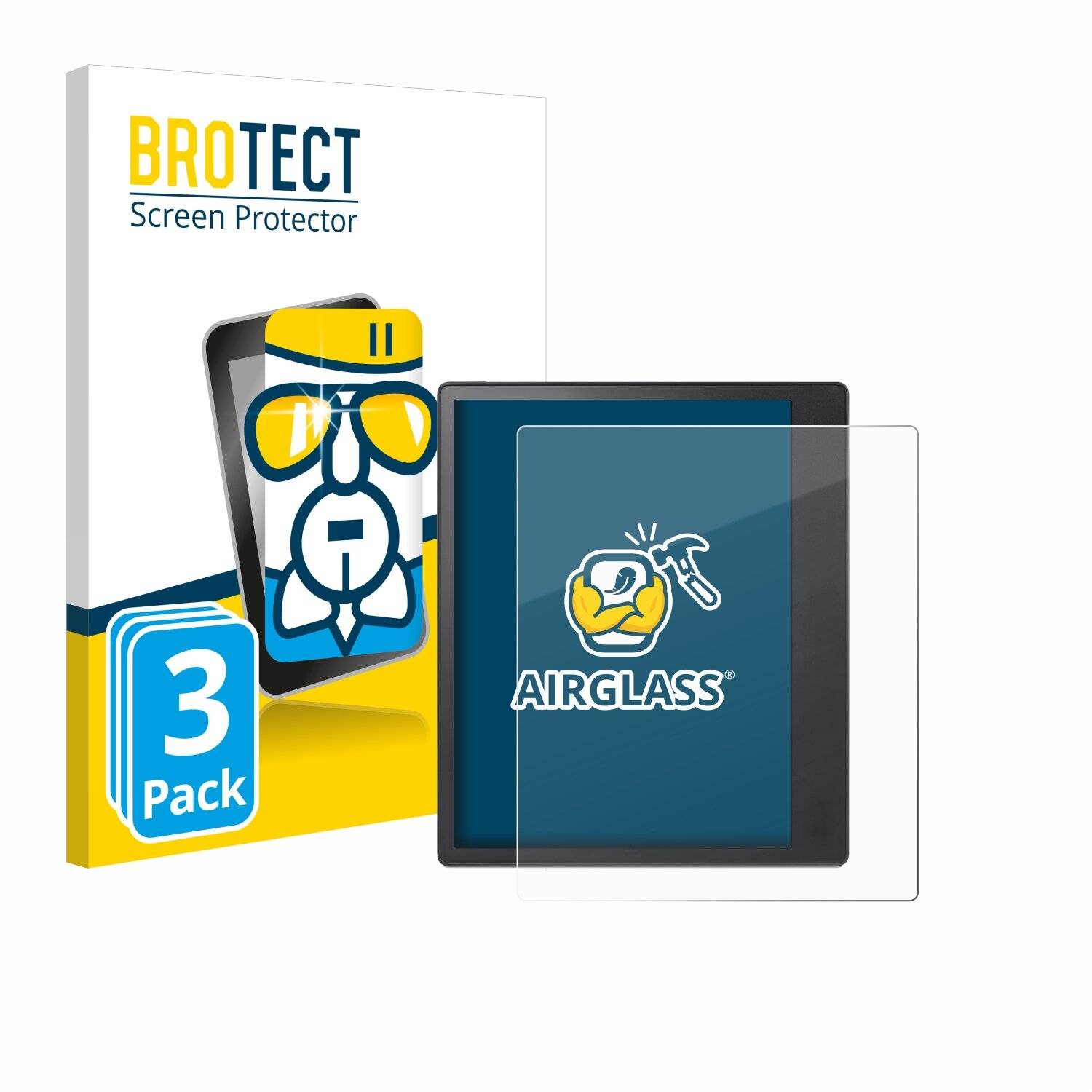 3x BROTECT AirGlass Glas Panzer-Folie für Kobo Elipsa 2E -
