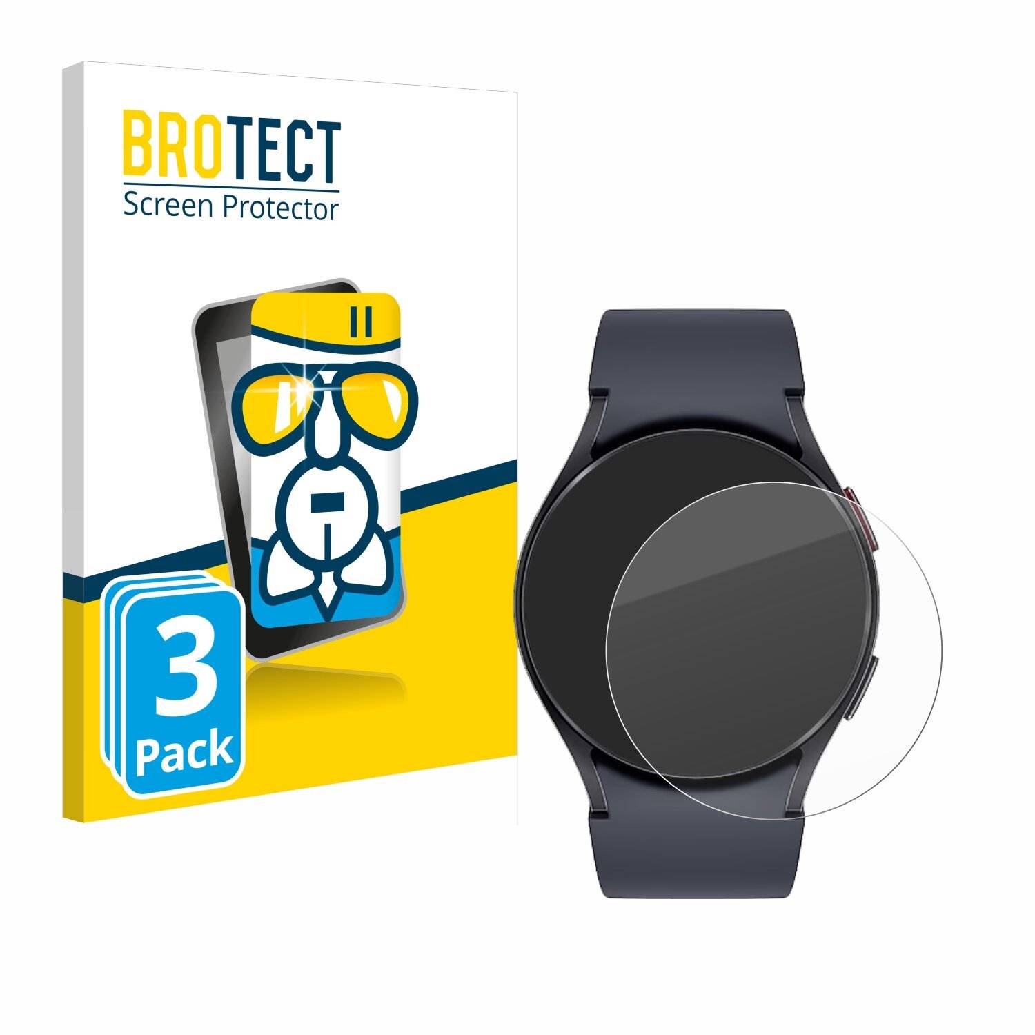 3x BROTECT AirGlass Glas Panzer-Folie für Samsung Galaxy Watch 6 (40 mm) -
