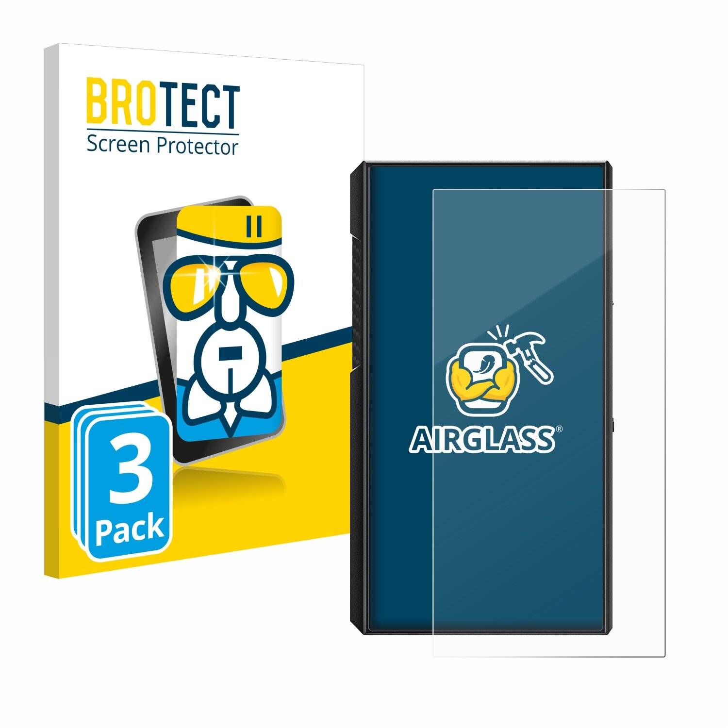 3x BROTECT AirGlass Glas Panzer-Folie für FiiO M11 Plus -
