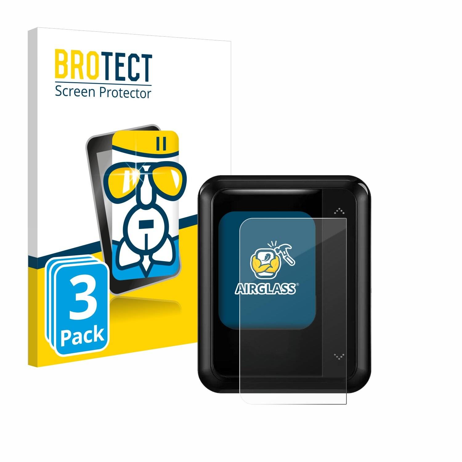 3x BROTECT AirGlass Glas Panzer-Folie für Ikko ActiveBuds -