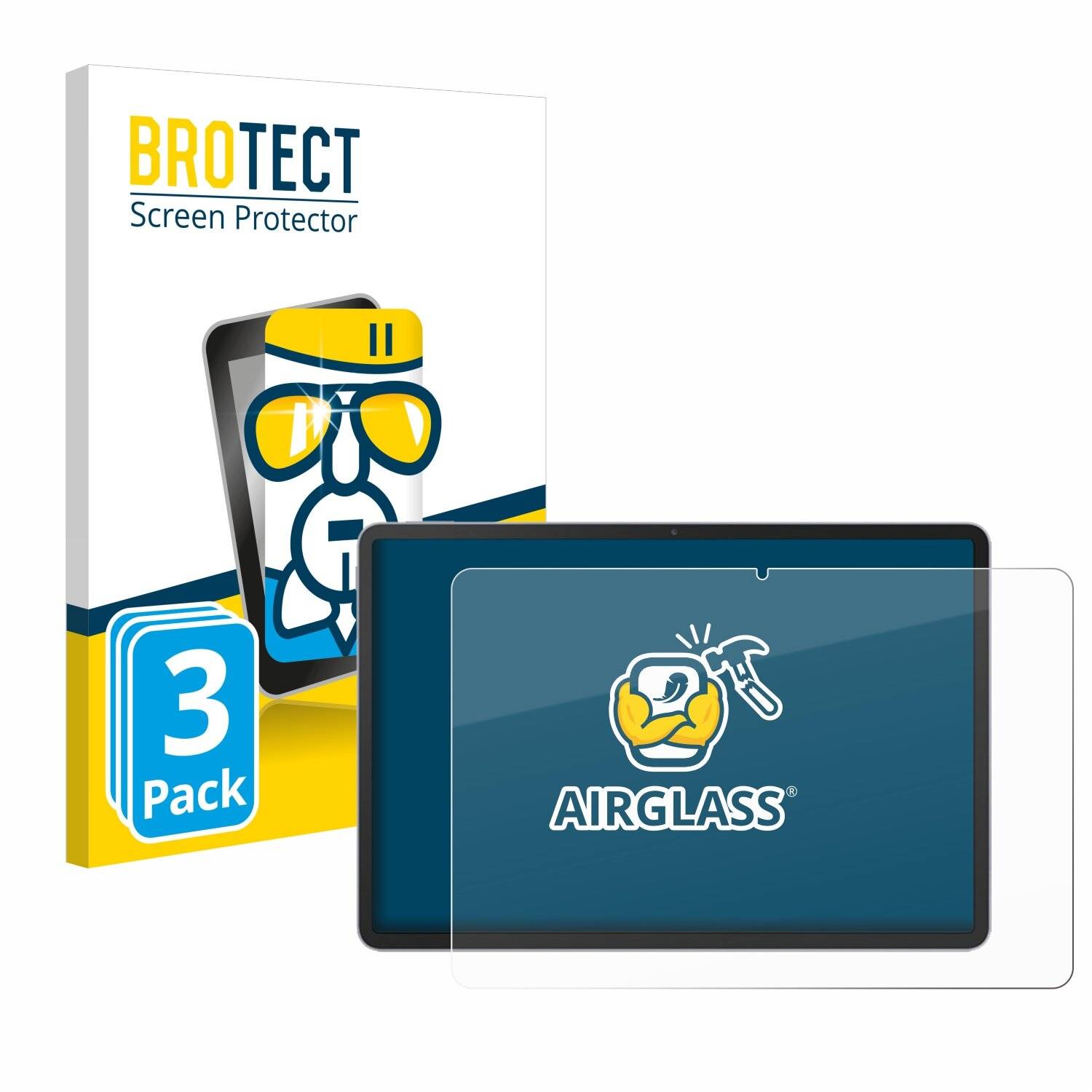 3x BROTECT AirGlass Glas Panzer-Folie für Huawei MatePad 11.5 PaperMatte Edition -