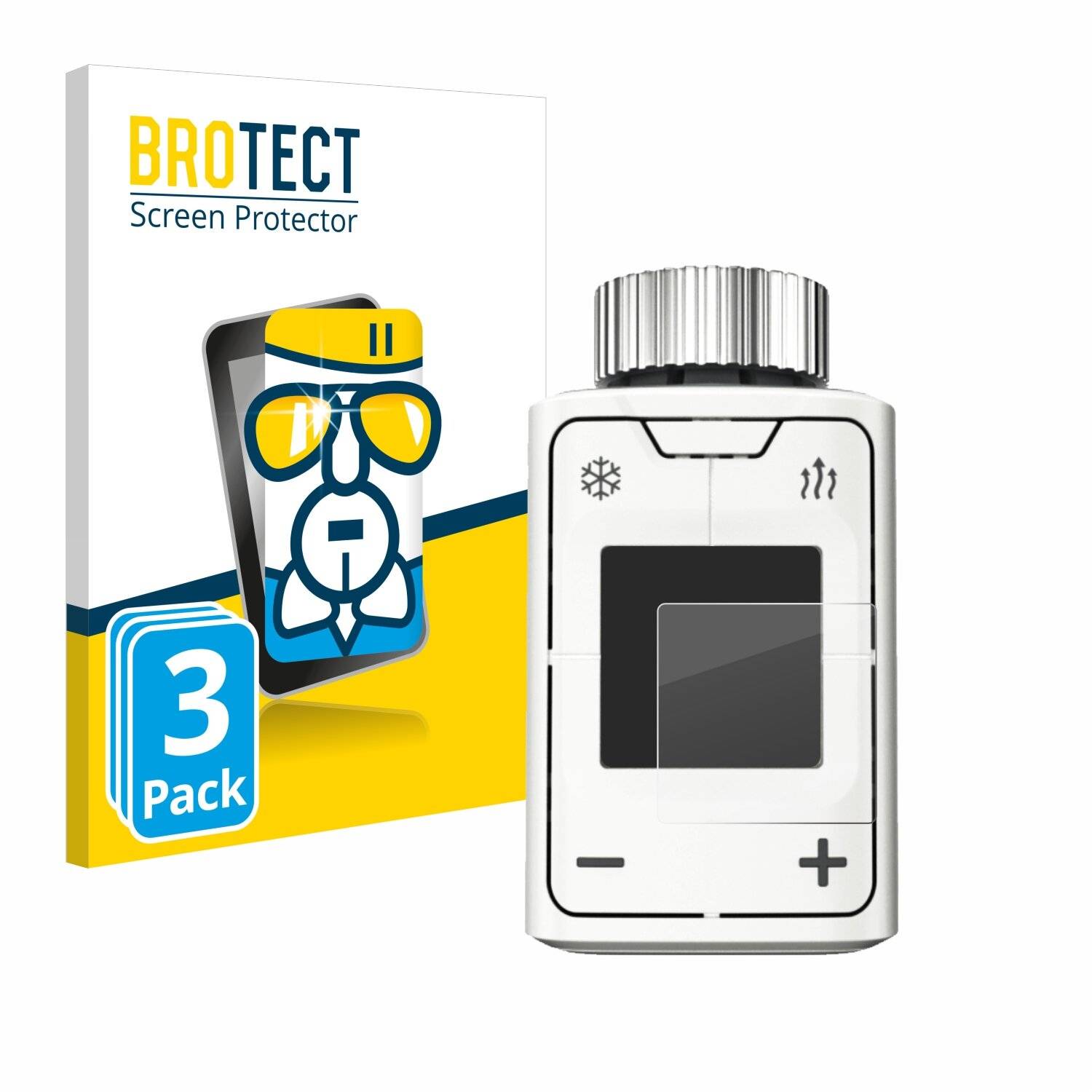 3x BROTECT AirGlass Glas Panzer-Folie für AVM FRITZ!DECT 302 -