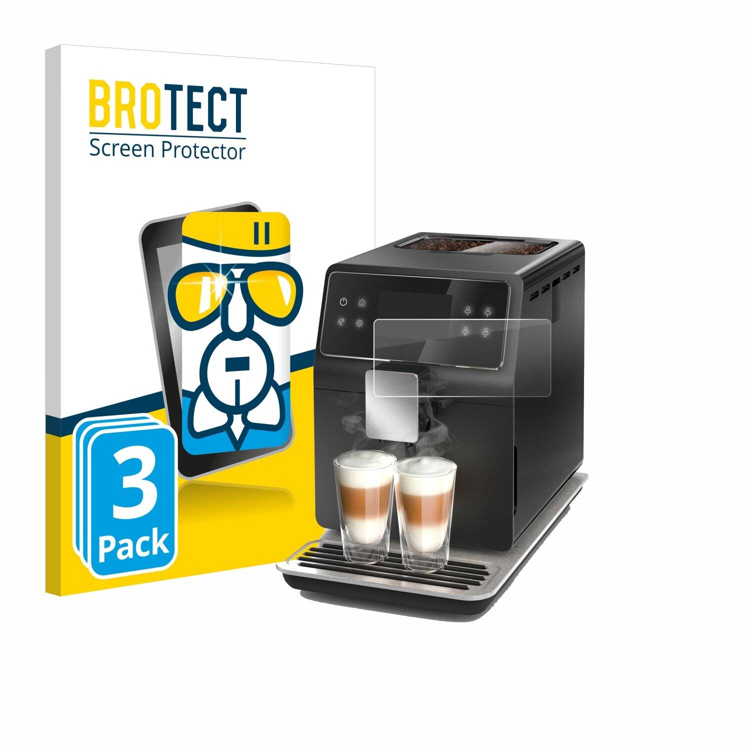 3x BROTECT AirGlass Glas Panzer-Folie für WMF Perfection 770 -