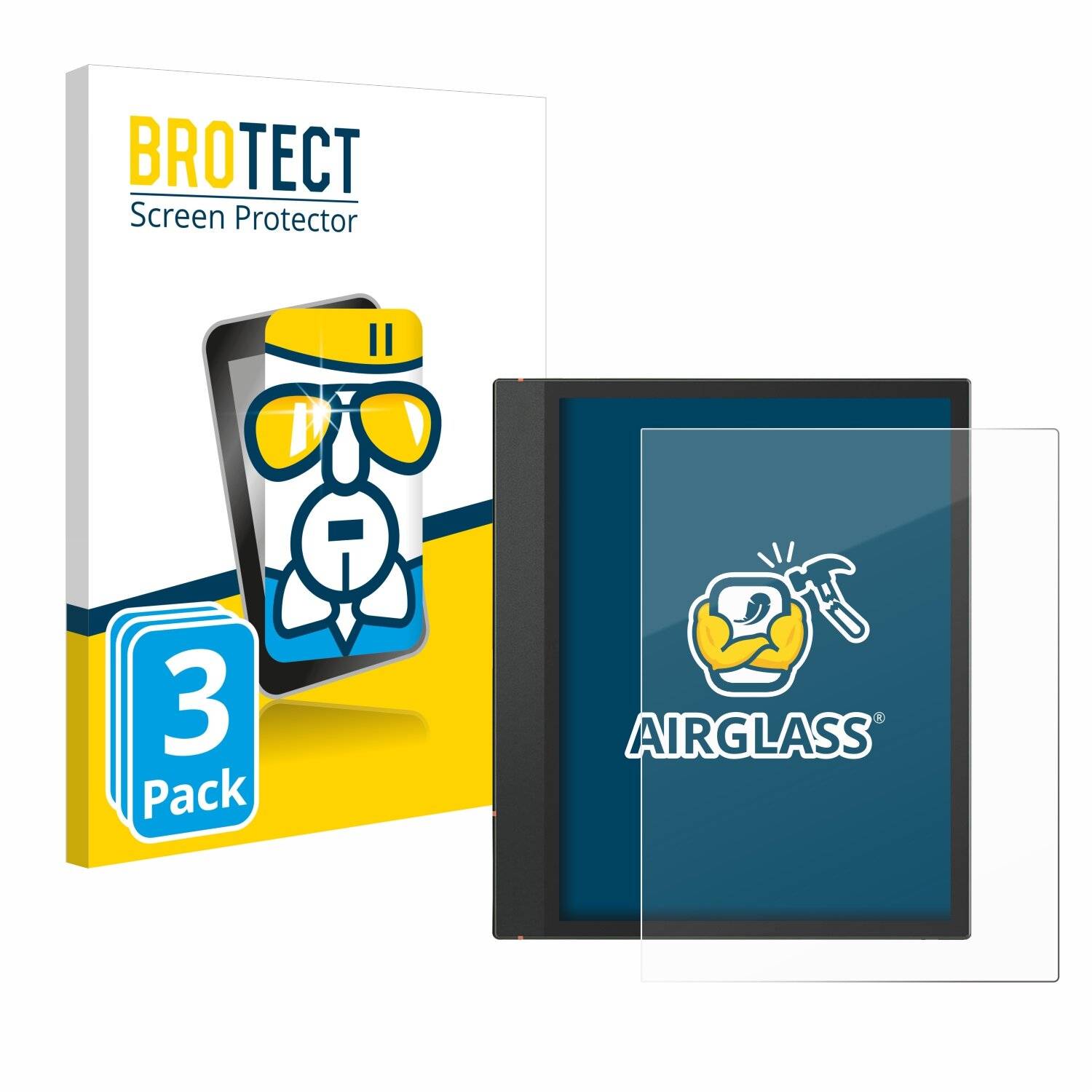 3x BROTECT AirGlass Glas Panzer-Folie für Onyx Boox Note Air 3 -