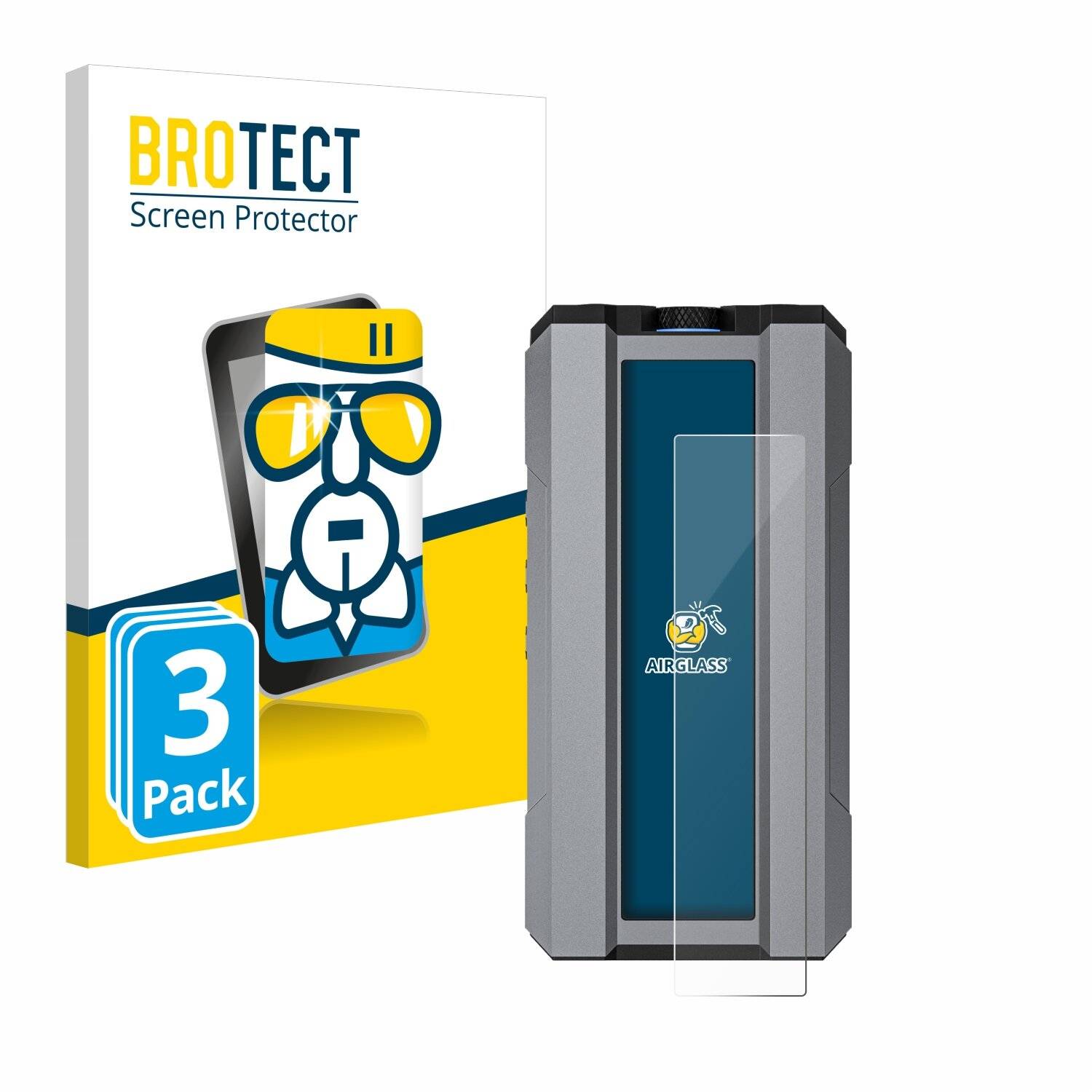 3x BROTECT AirGlass Glas Panzer-Folie für FiiO Q15 -