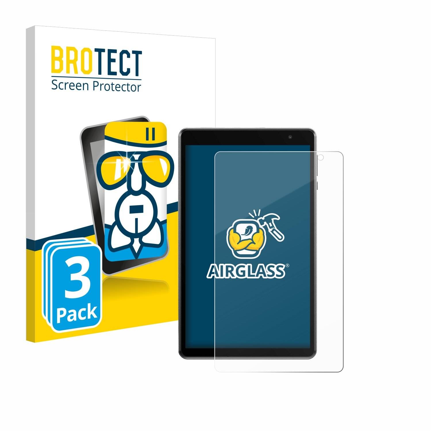 3x BROTECT AirGlass Glas Panzer-Folie für Alldocube iPlay 50 mini Lite -