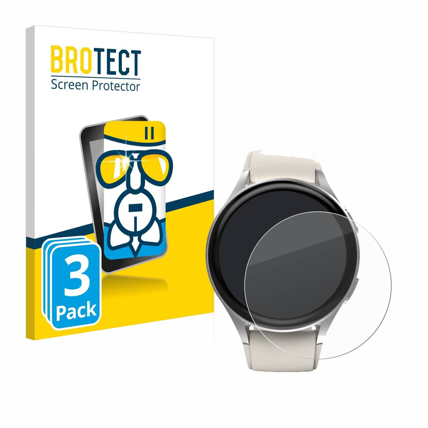3x BROTECT AirGlass Glas Panzer-Folie für Hama 8900 (42 mm) -