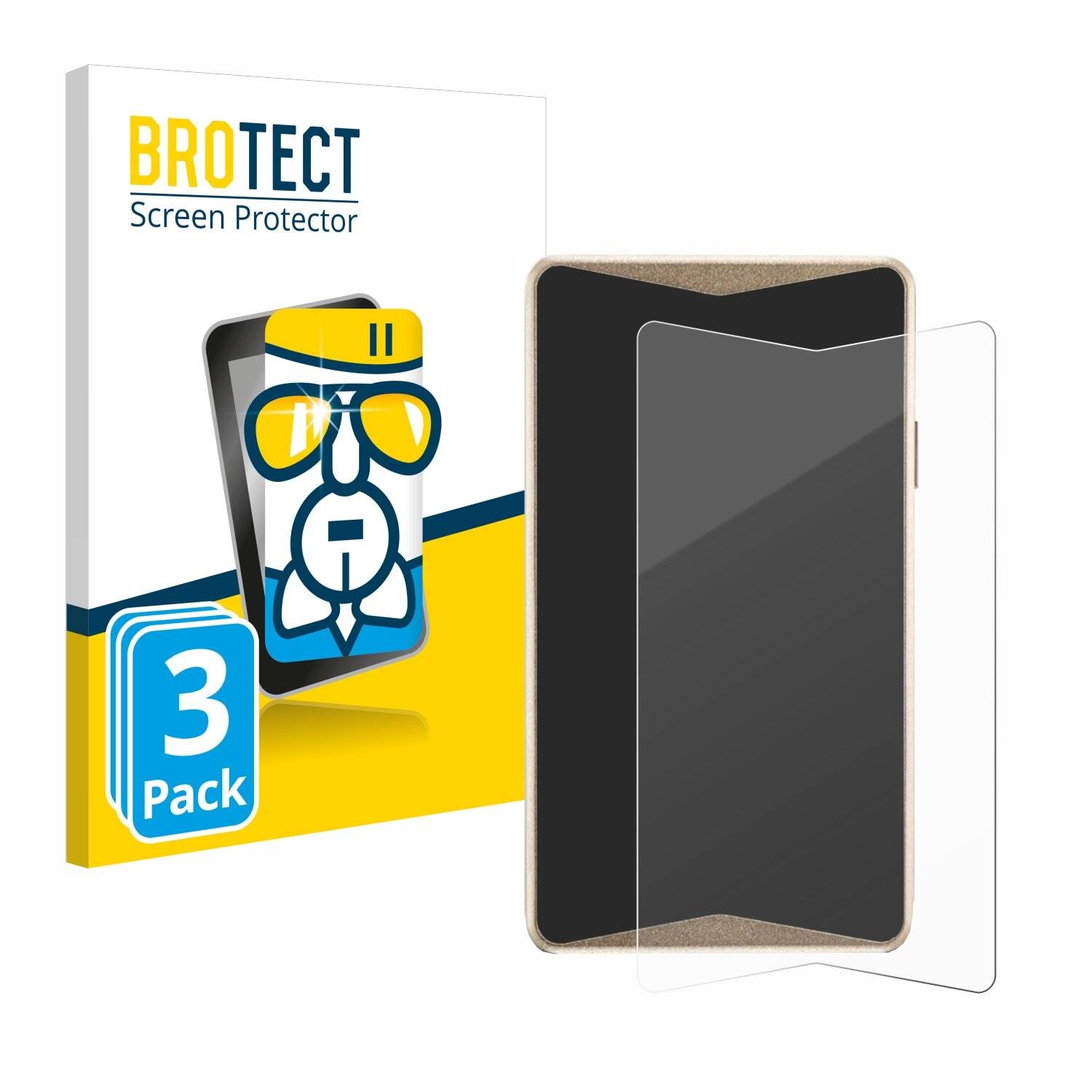 3x BROTECT AirGlass Glas Panzer-Folie für ELLIPAL Titan 2.0 Cold Wallet -