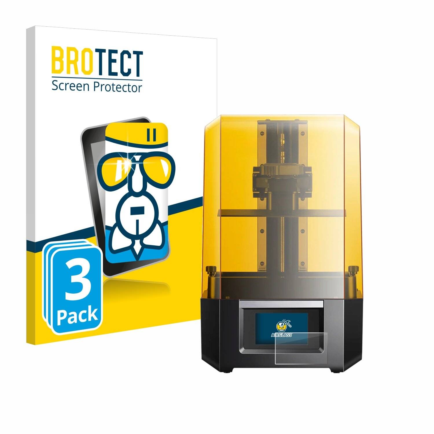 3x BROTECT AirGlass Glas Panzer-Folie für Anycubic Photon Mono M5s -
