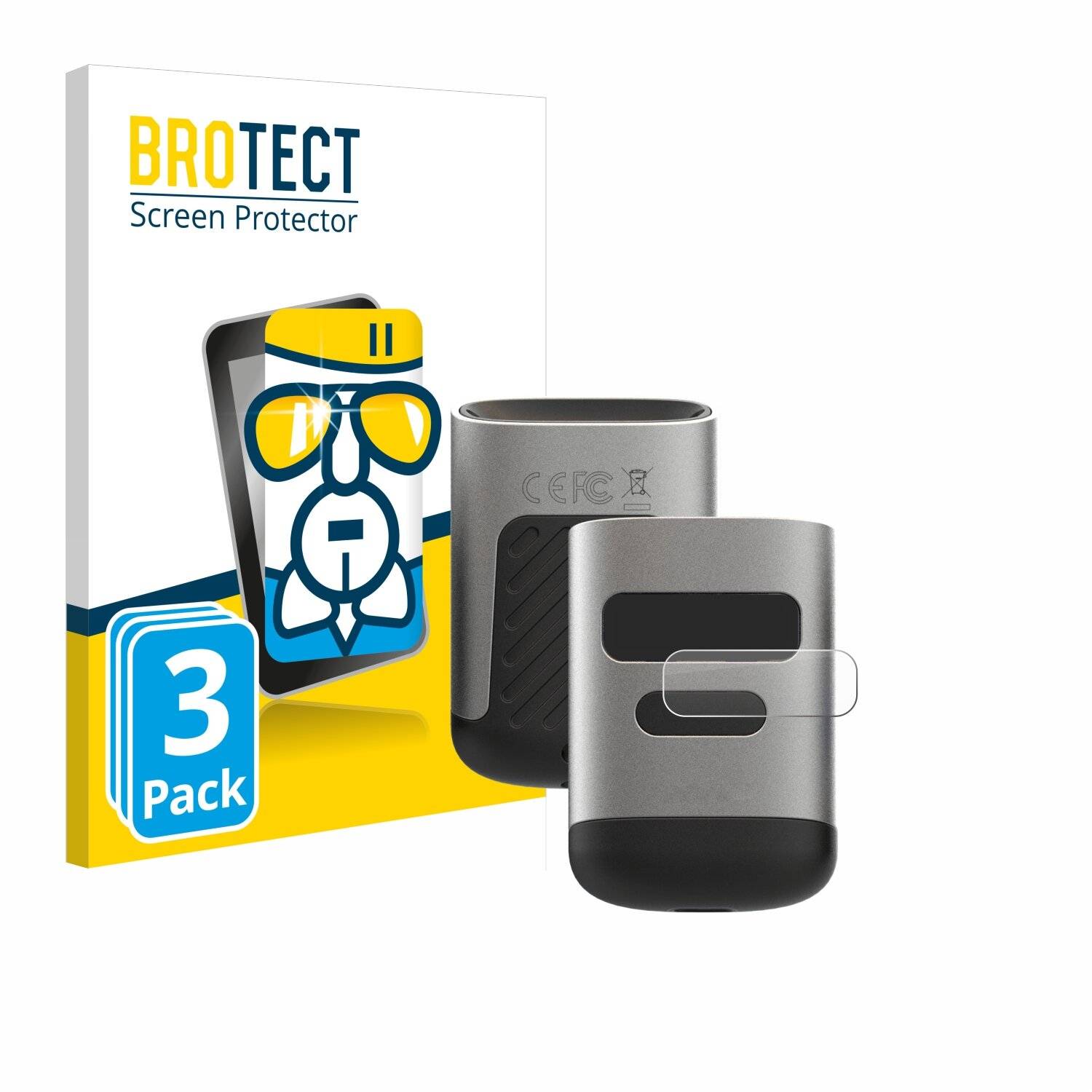 3x BROTECT AirGlass Glas Panzer-Folie für Opticon OPN-6000 (Bildschirm) -