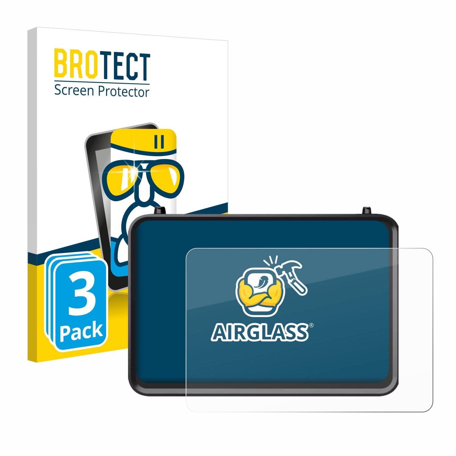 3x BROTECT AirGlass Glas Panzer-Folie für Atomos Shogun 7 7 -