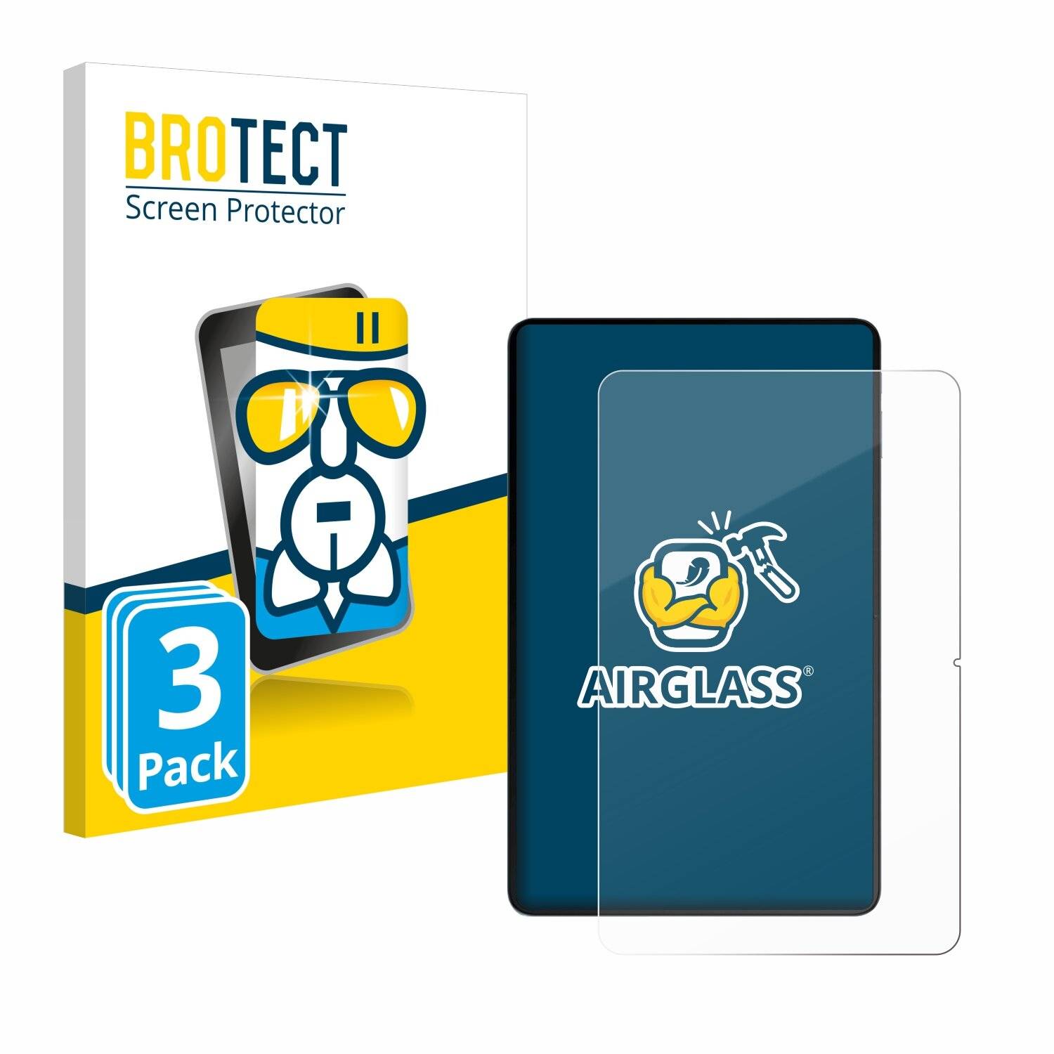 3x BROTECT AirGlass Glas Panzer-Folie für Oukitel OT5S -