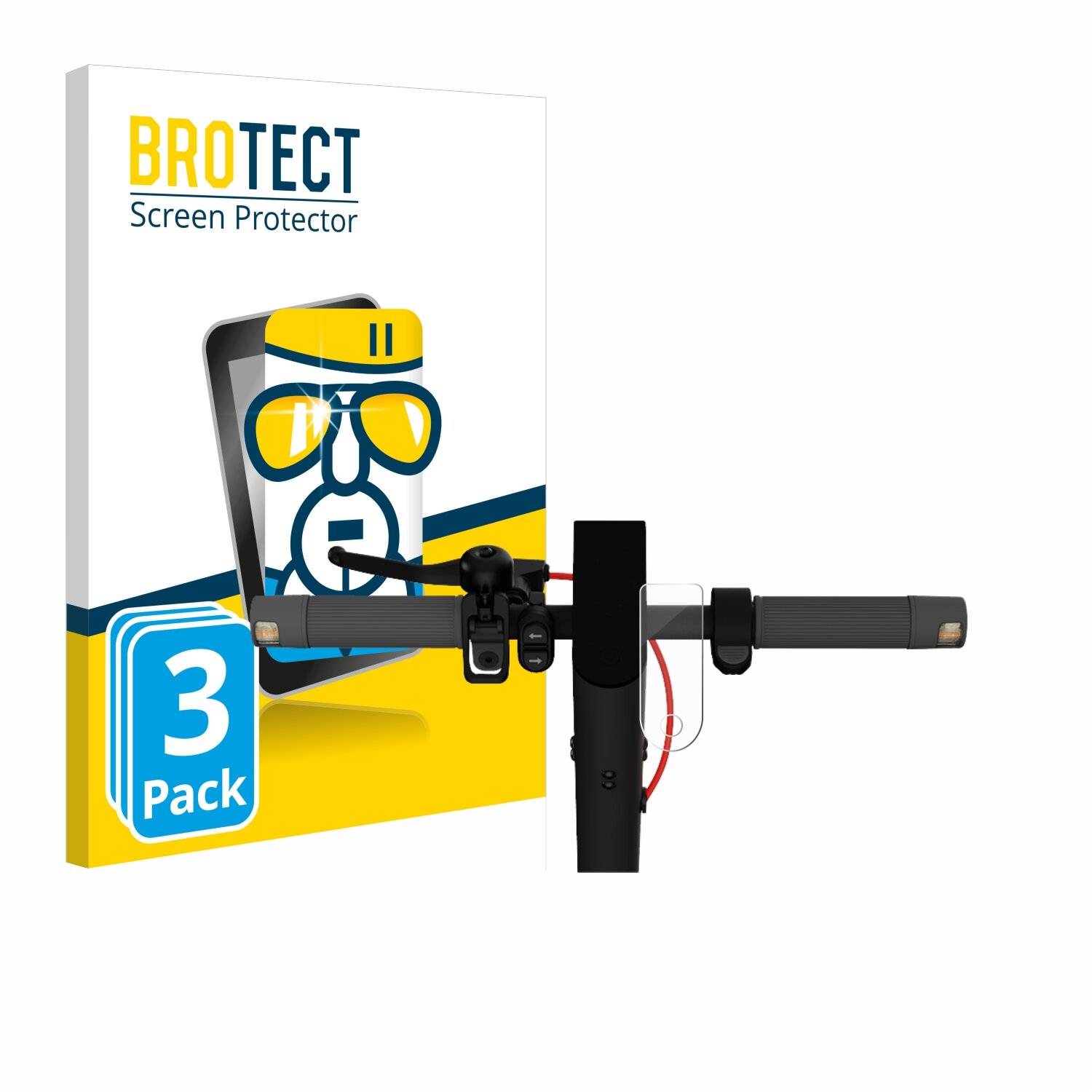 3x BROTECT AirGlass Glas Panzer-Folie für Xiaomi Mi 4 Lite E-Scooter (2. Gen.) -