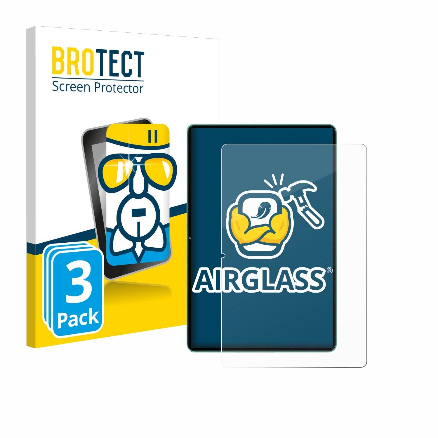 3x BROTECT AirGlass Glas Panzer-Folie für Oukitel OT11 -