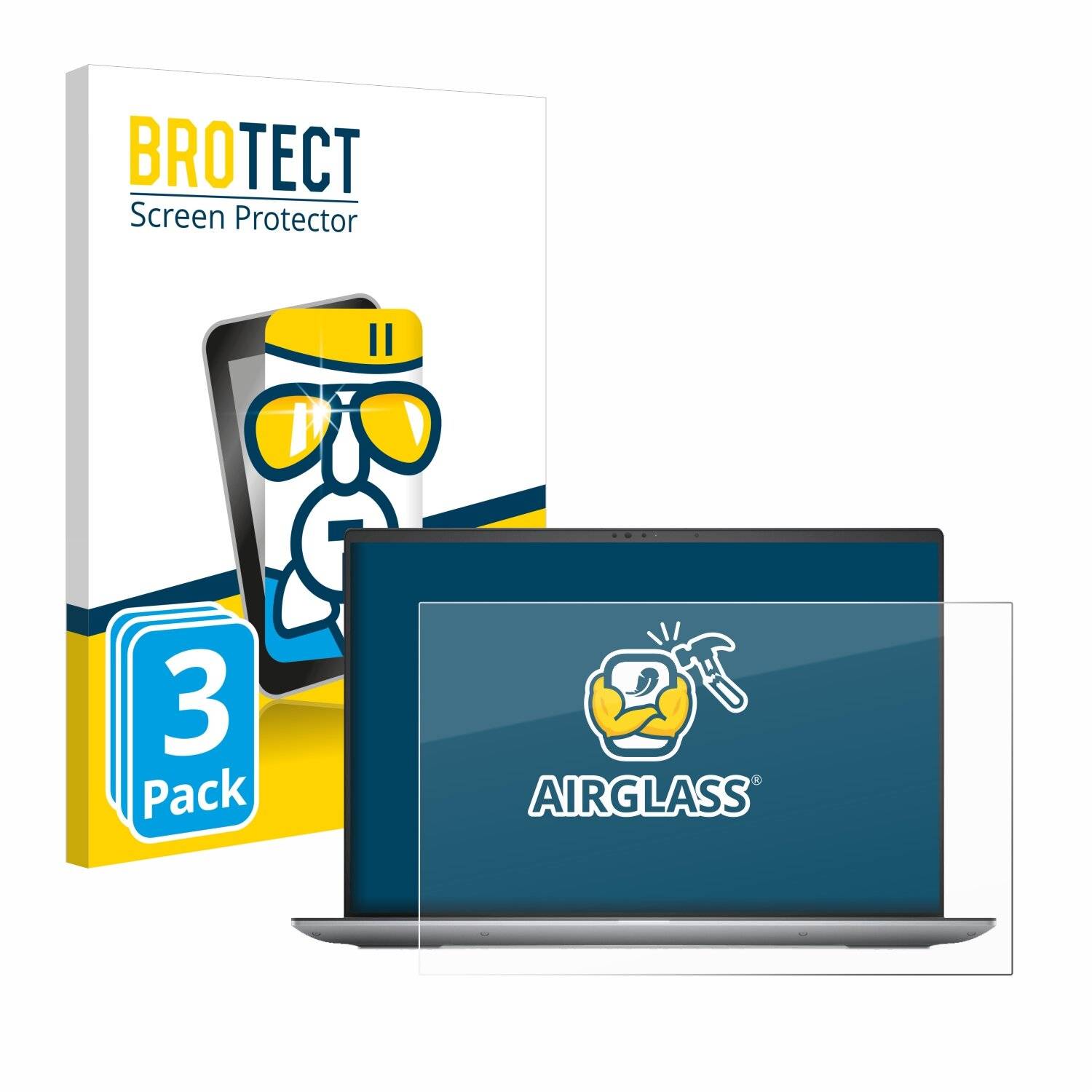 3x BROTECT AirGlass Glas Panzer-Folie für Dell Precision 5690 Workstation -