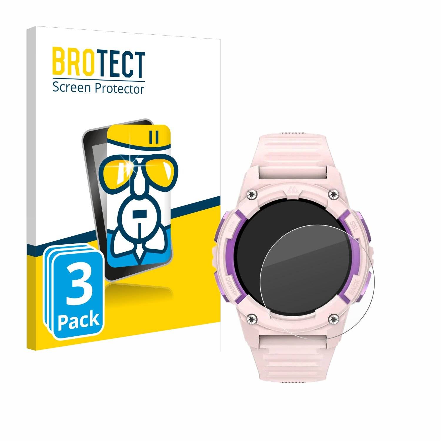 3x BROTECT AirGlass Glas Panzer-Folie für Kospet Tank S2 -