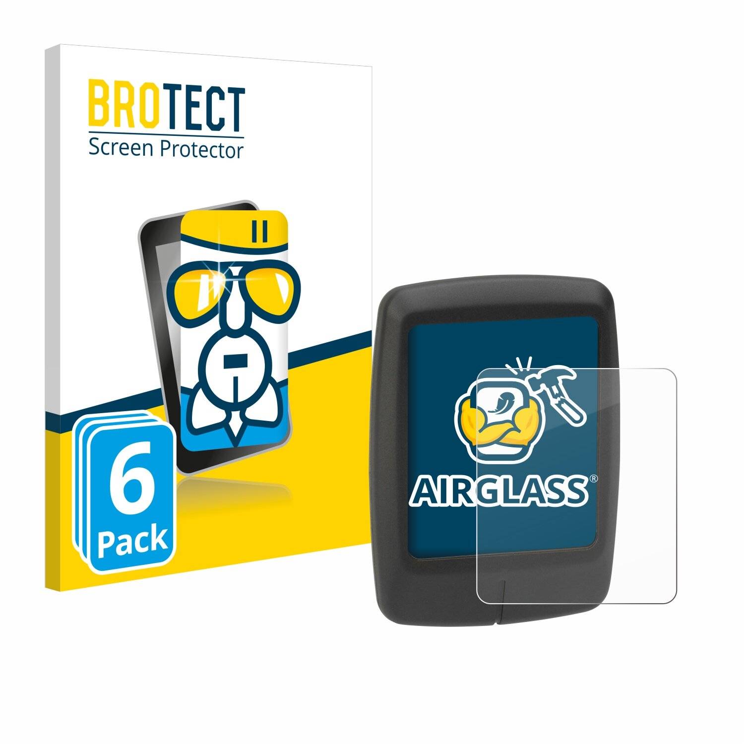 6x BROTECT AirGlass Glas Panzer-Folie für Specialized Turbo Connect Display -