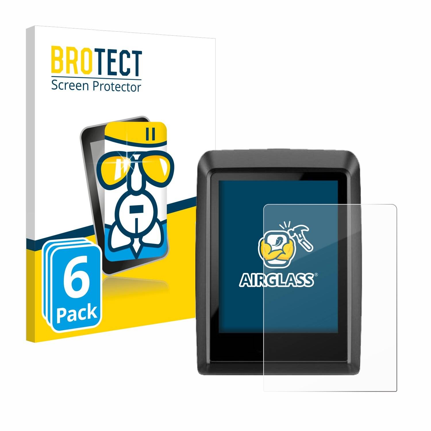 6x BROTECT AirGlass Glas Panzer-Folie für Bosch Kiox 500 -