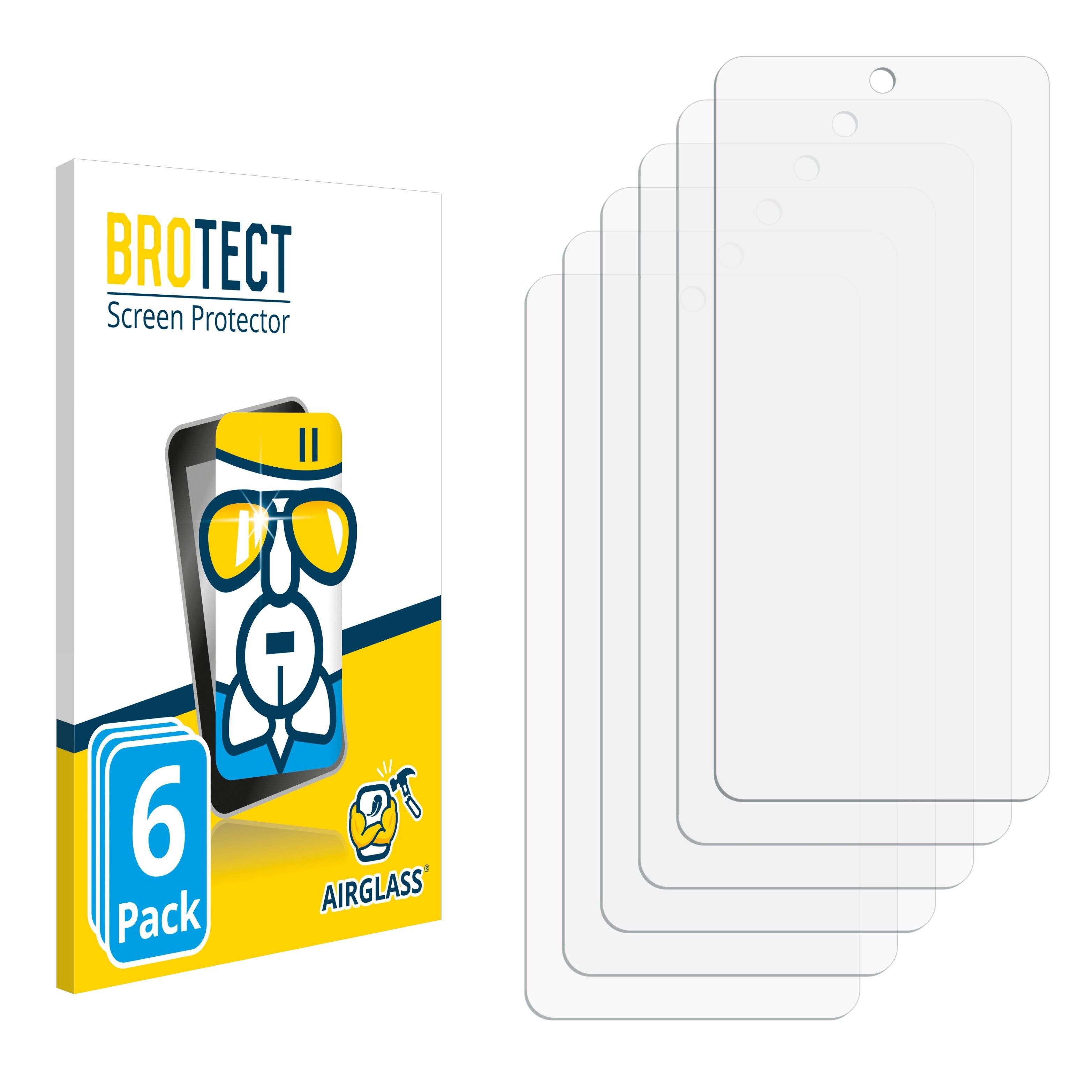 6x BROTECT AirGlass Glas Panzer-Folie für realme Narzo 60x -