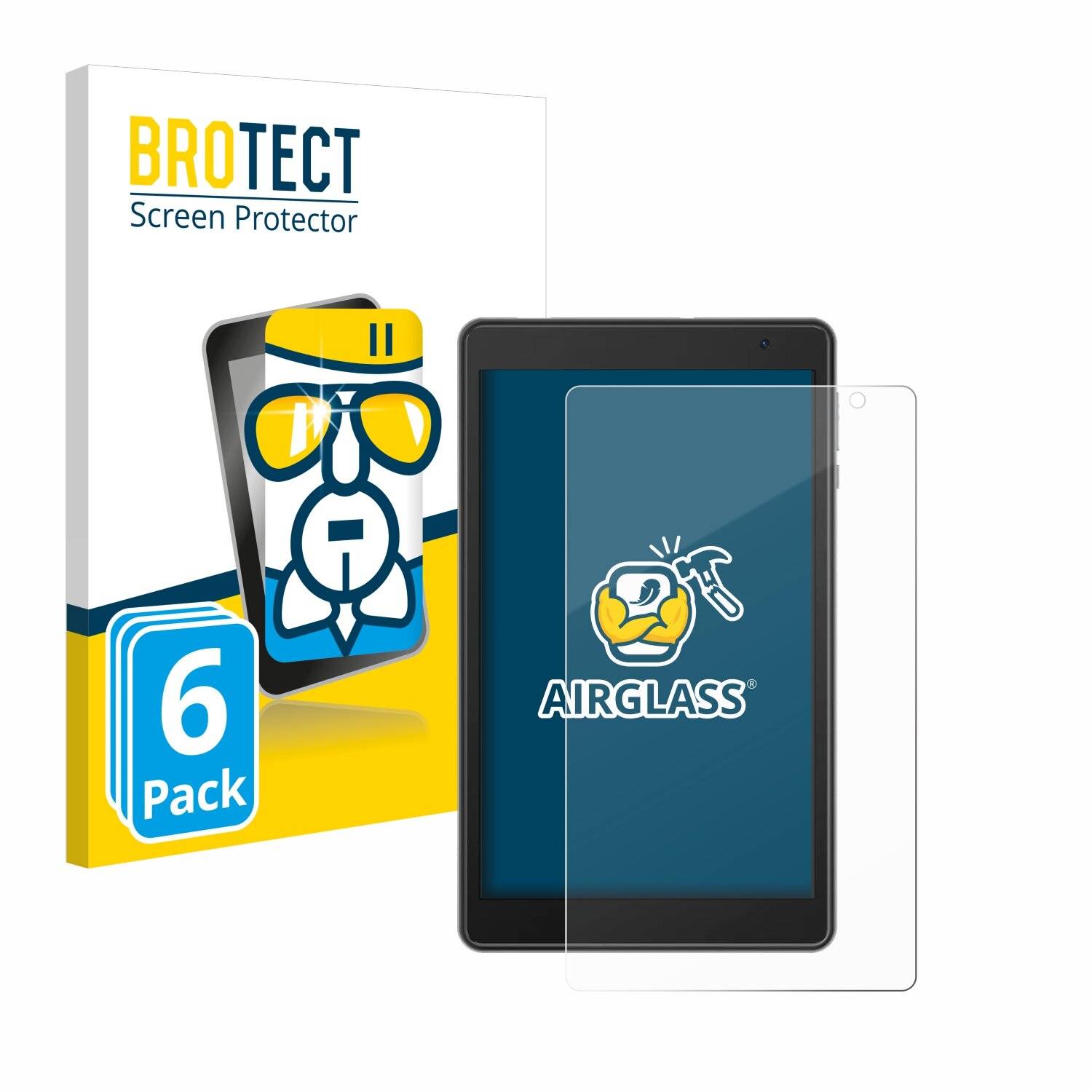 6x BROTECT AirGlass Glas Panzer-Folie für Blackview Tab 50 WiFi -