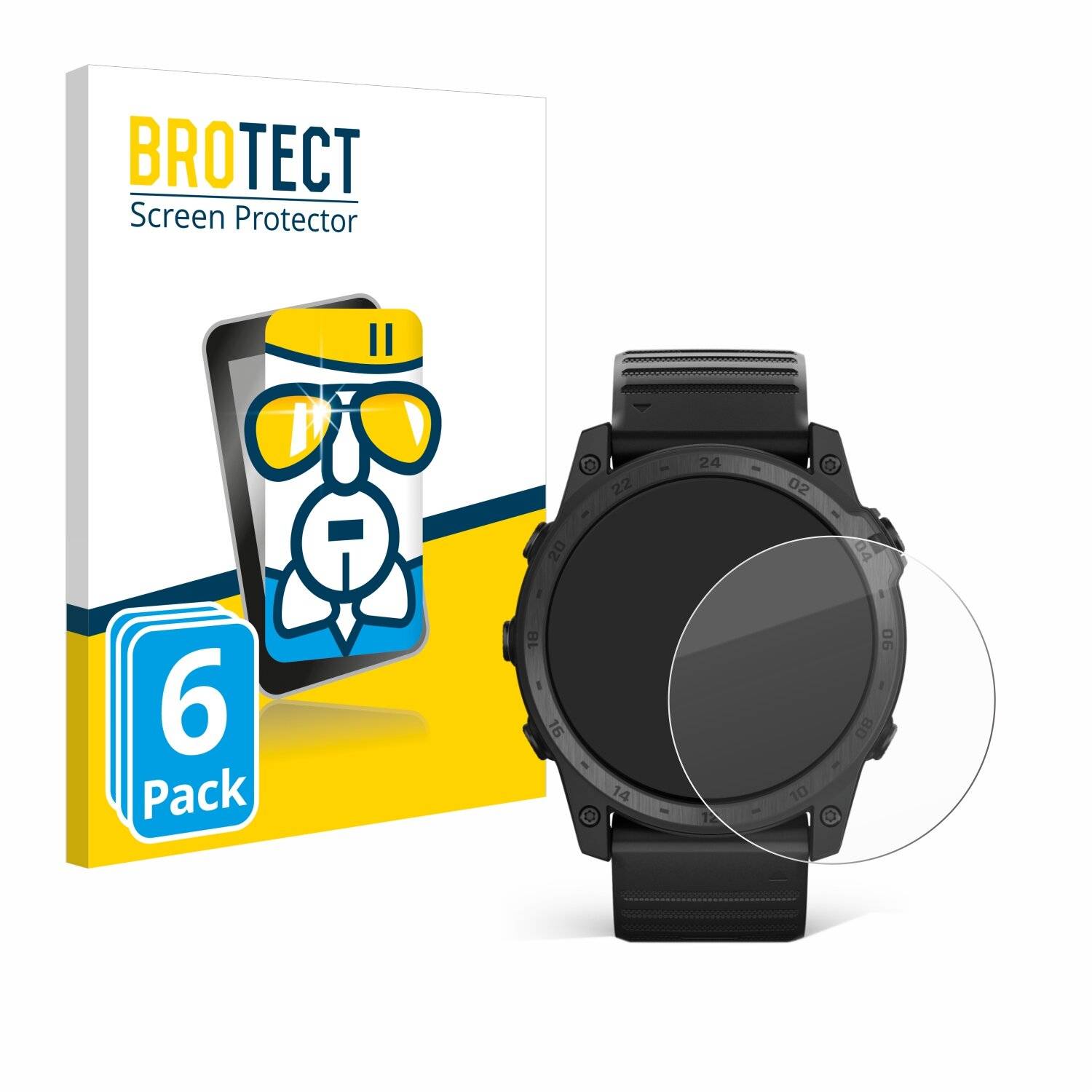6x BROTECT AirGlass Glas Panzer-Folie für Garmin Tactix 7 AMOLED -