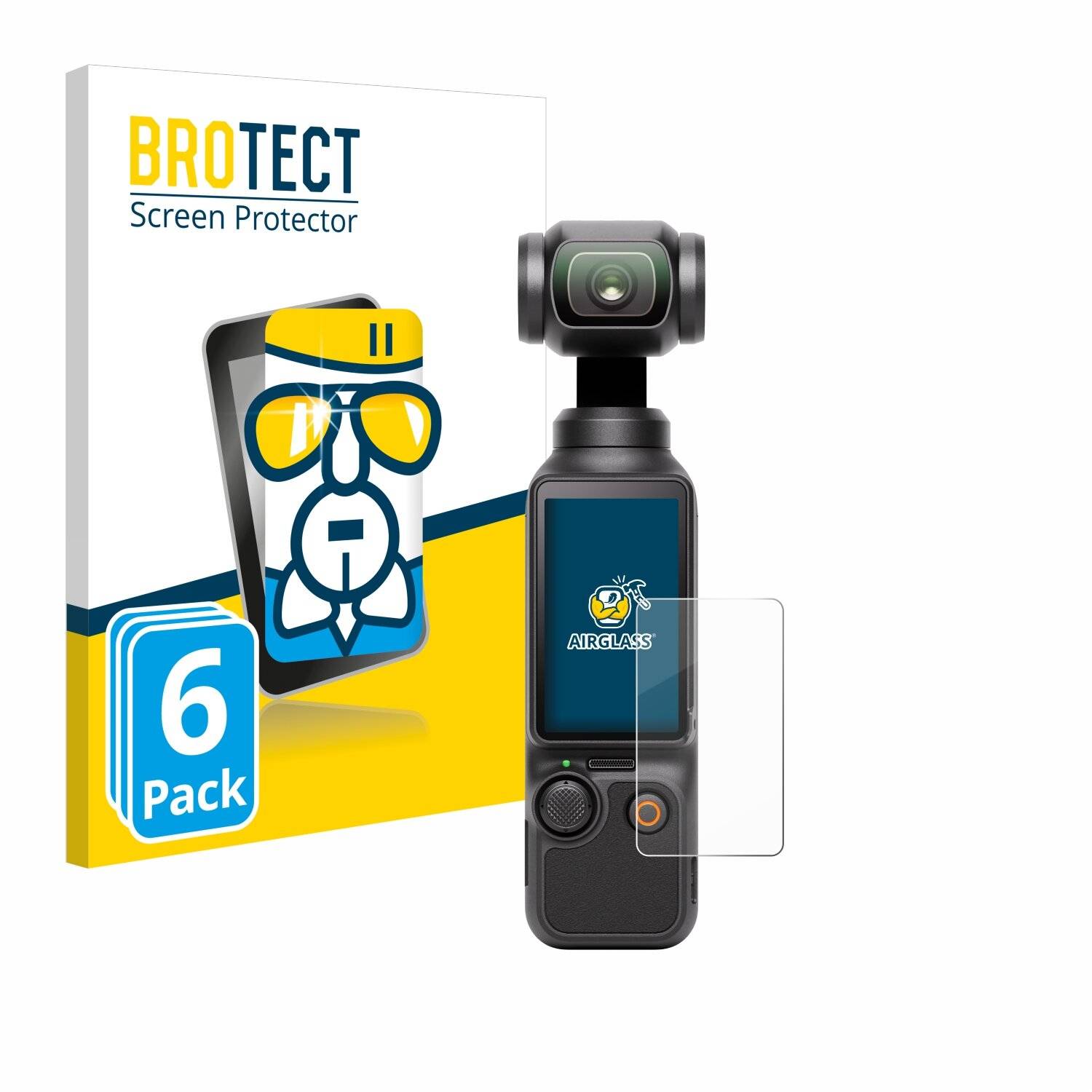 6x BROTECT AirGlass Glas Panzer-Folie für DJI Osmo Pocket 3 -