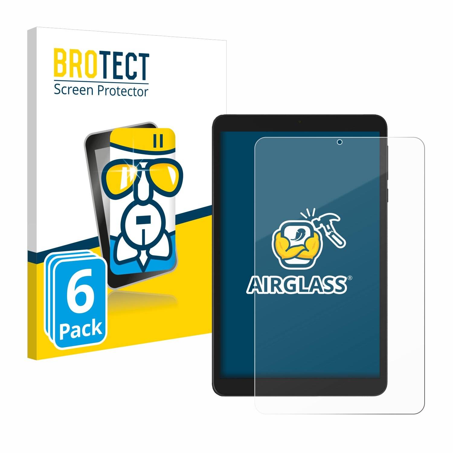 6x BROTECT AirGlass Glas Panzer-Folie für Doogee T20 Mini -