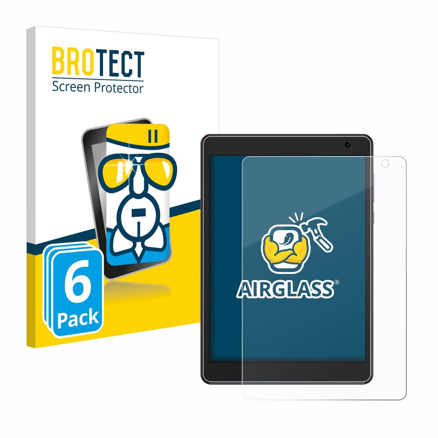 6x BROTECT AirGlass Glas Panzer-Folie für TJD M750QU -