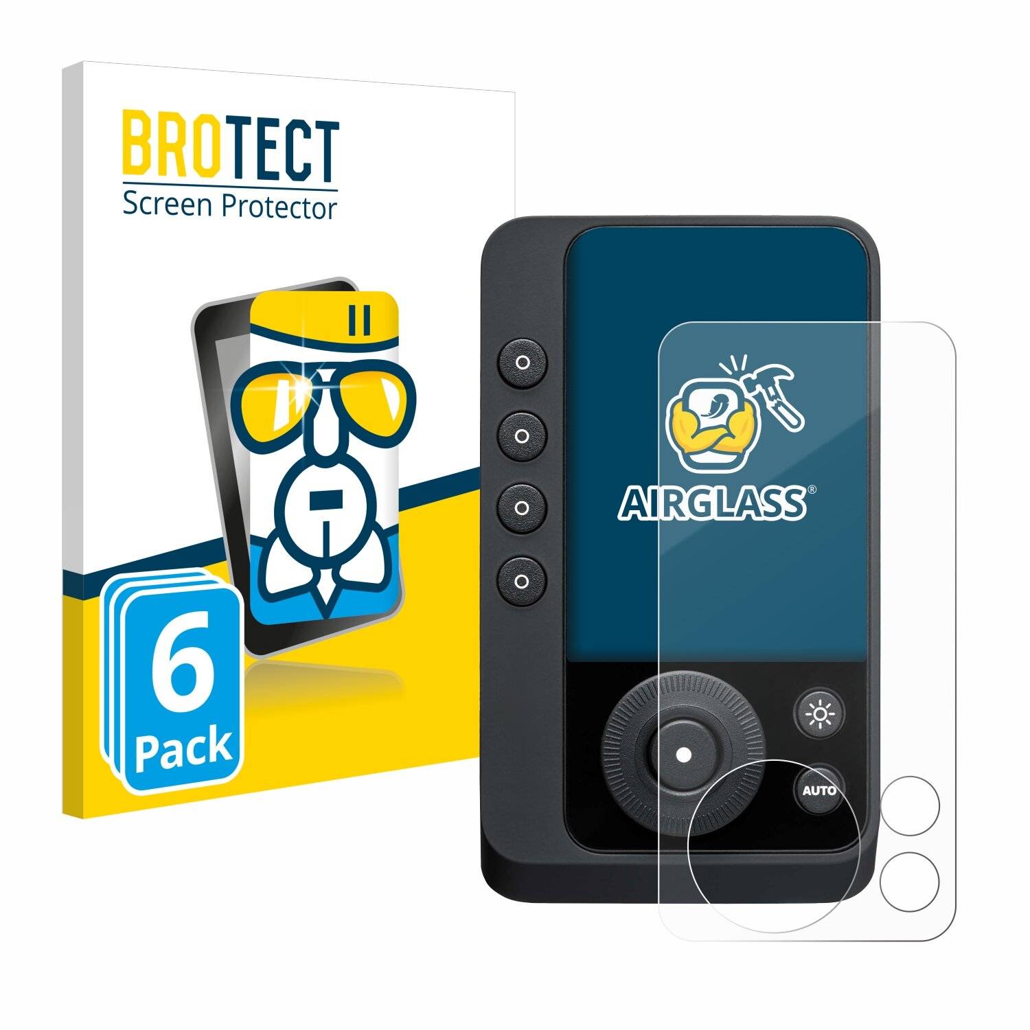 6x BROTECT AirGlass Glas Panzer-Folie für Profoto Connect Pro -