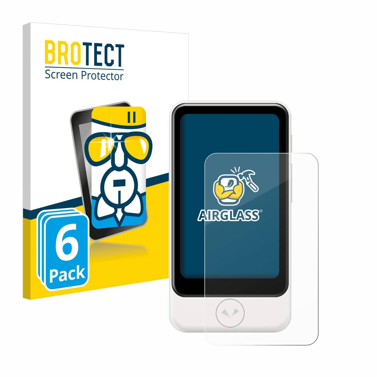 6x BROTECT AirGlass Glas Panzer-Folie für Pocketalk Plus -