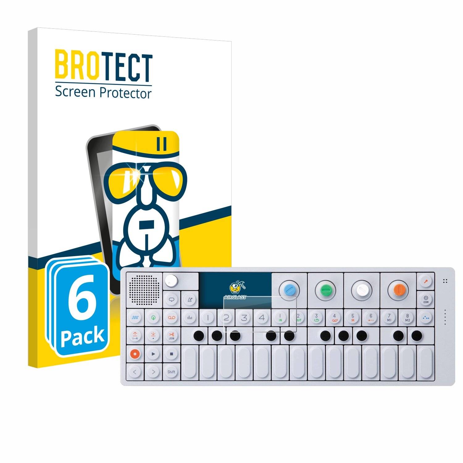6x BROTECT AirGlass Glas Panzer-Folie für Teenage Engineering OP-1 Sampler & Controller -