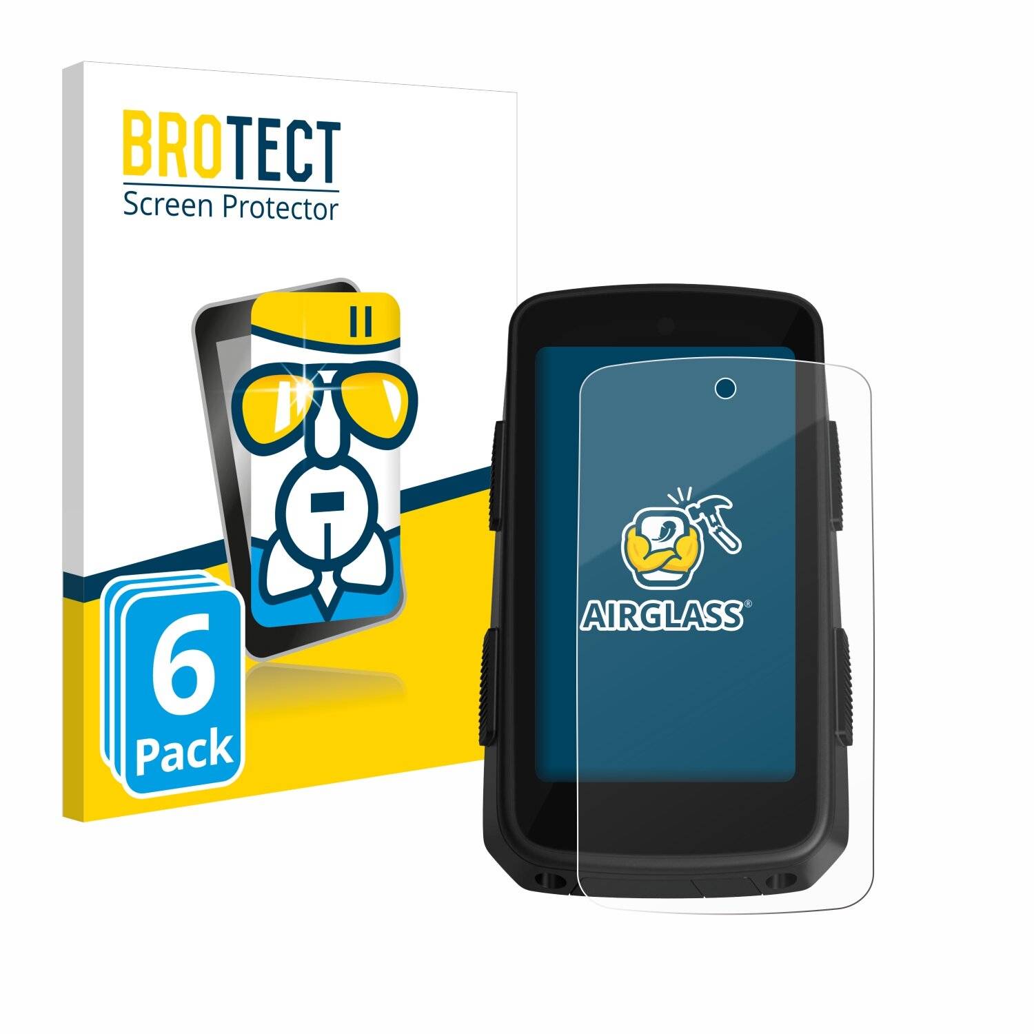 6x BROTECT AirGlass Glas Panzer-Folie für Hammerhead Karoo 3 -