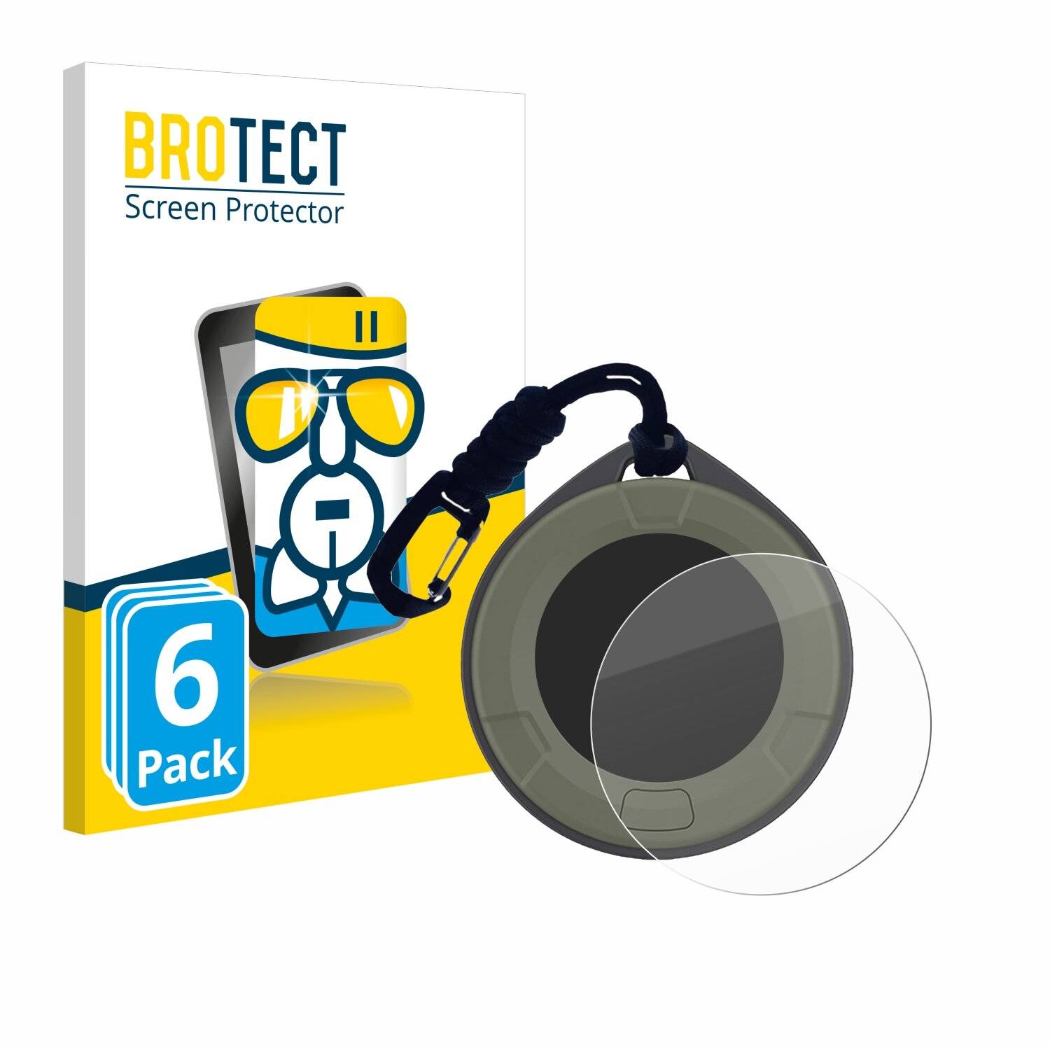 6x BROTECT AirGlass Glas Panzer-Folie für lsenlty portable CO2 detector -