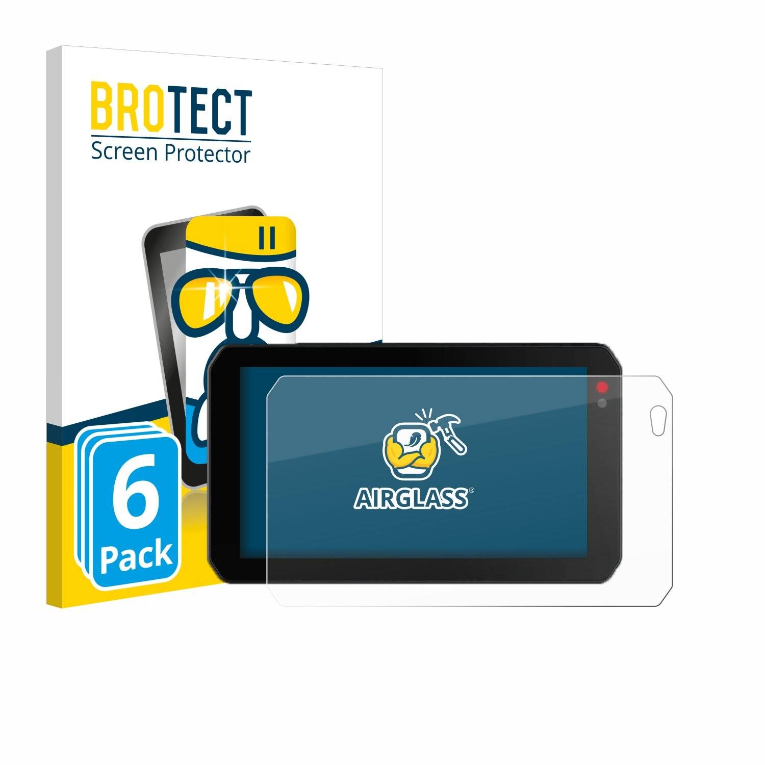 6x BROTECT AirGlass Glas Panzer-Folie für Chigee AIO-5 Lite -